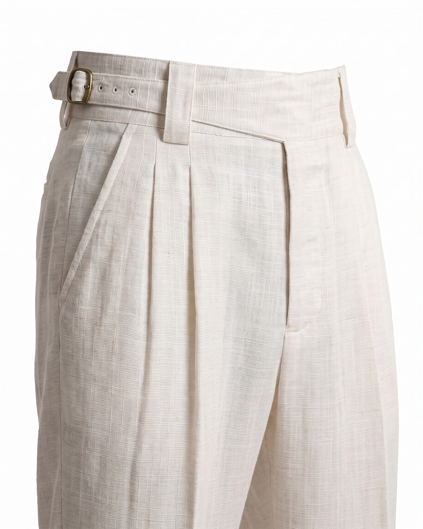 Vintage Tencel Linen Straight Leg Casual Pants