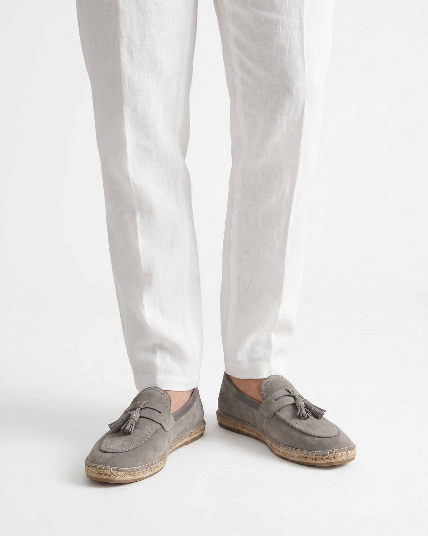 Mediterranean Suede Slip-On Loafers