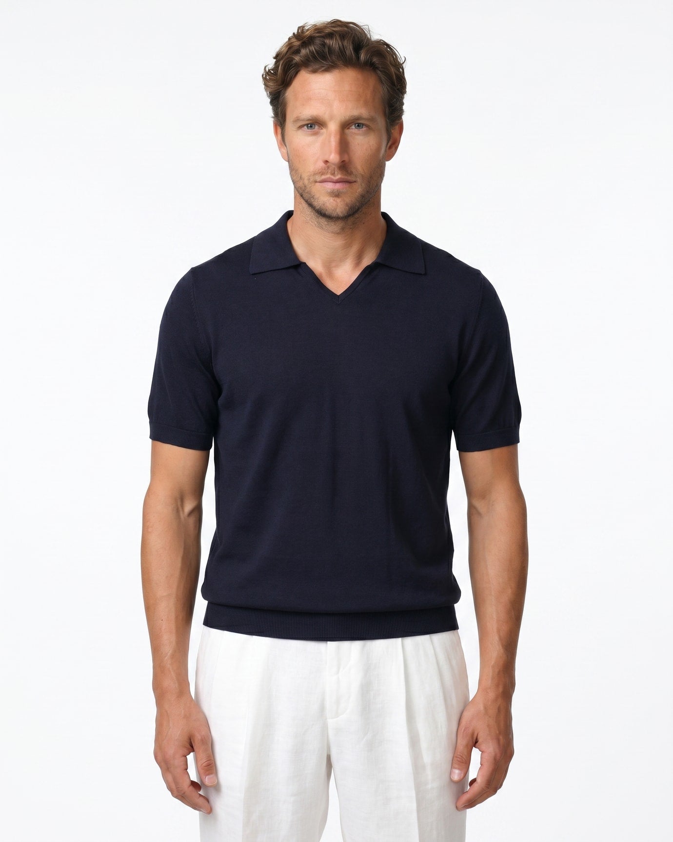 Marbella Cooling Acetate Silk Polo