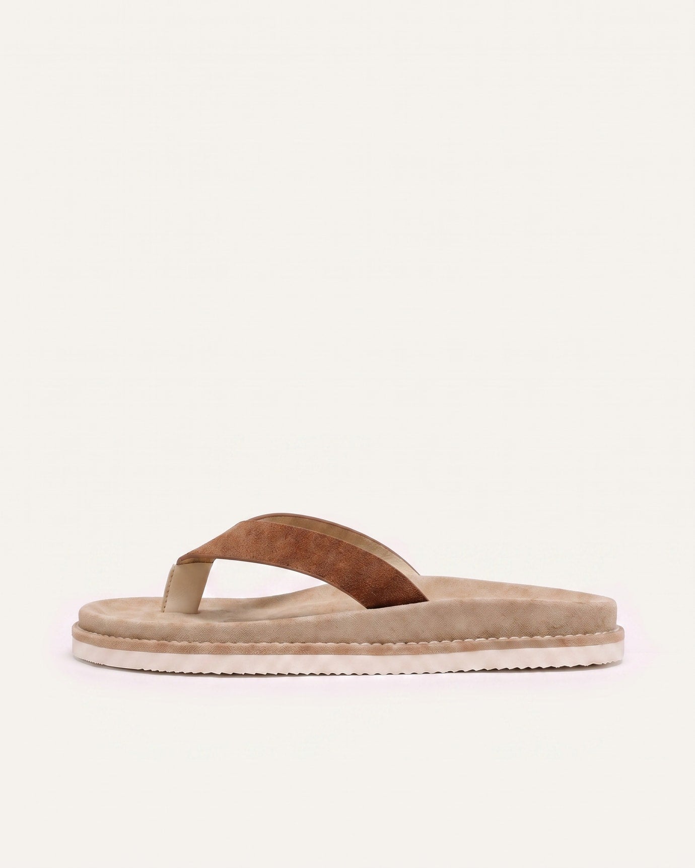 Miami Contrast Leather Flip-Flops