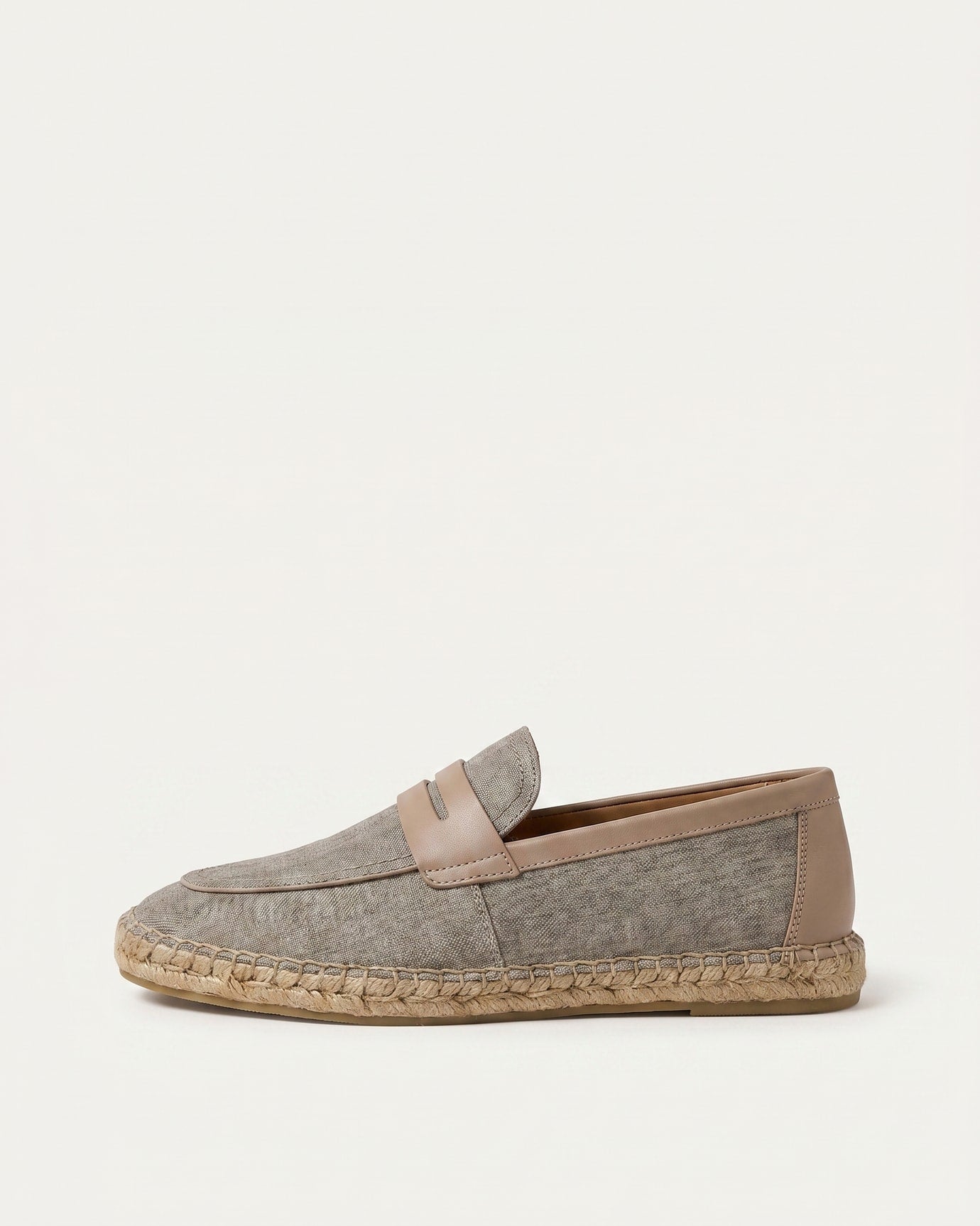 Ibiza Linen Leather Loafers