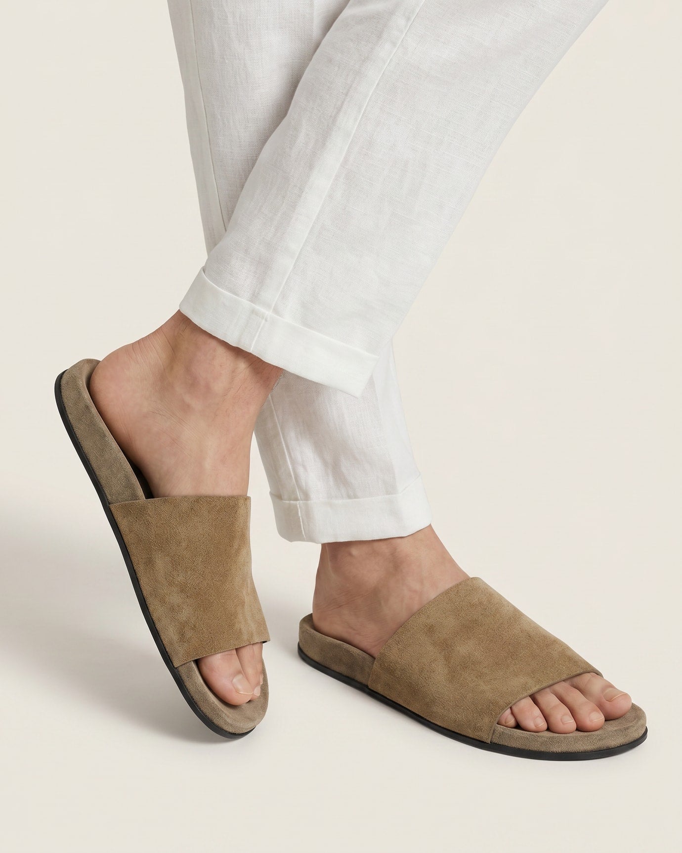 Retro Leather Slippers