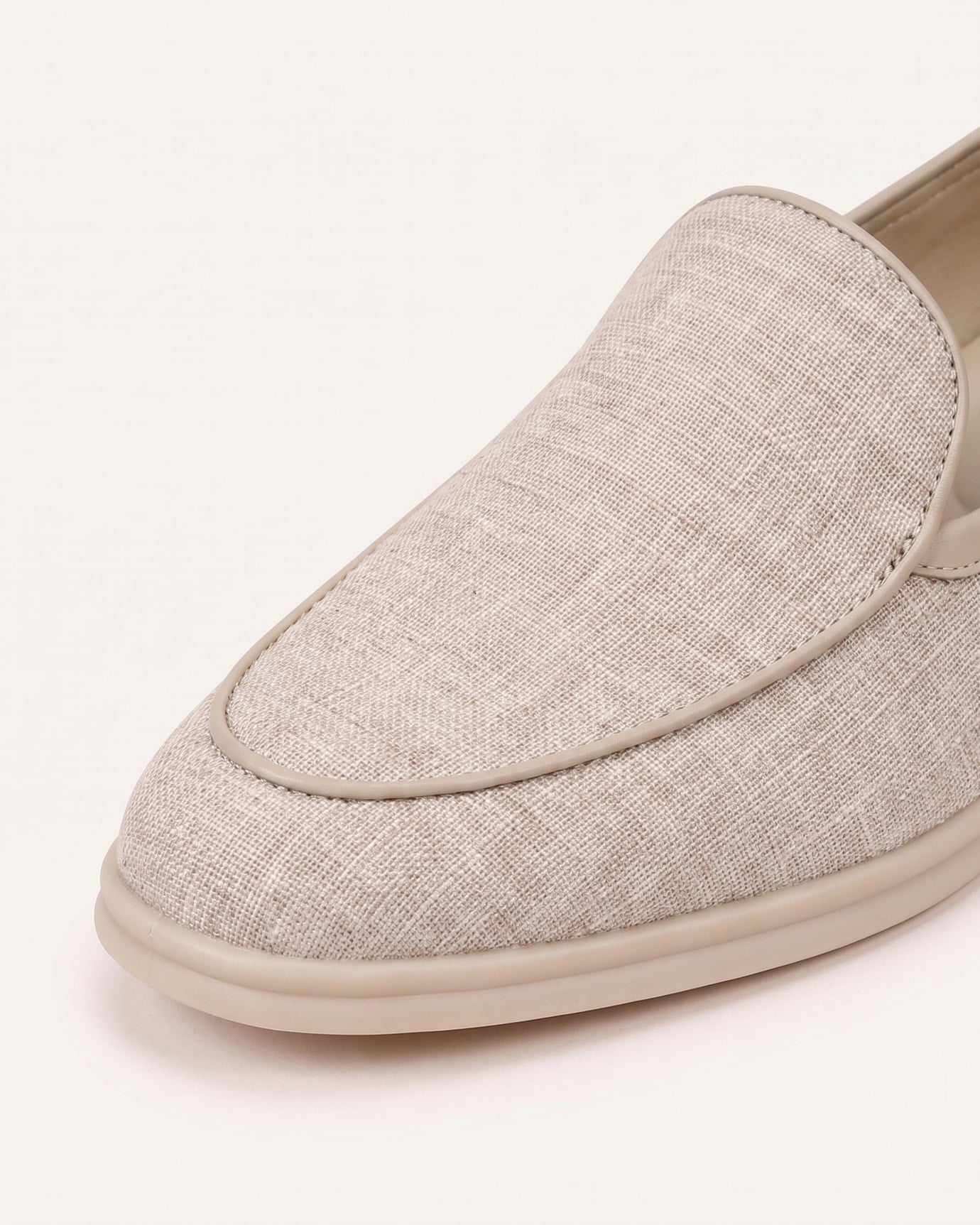 Paris Linen Leather Loafers