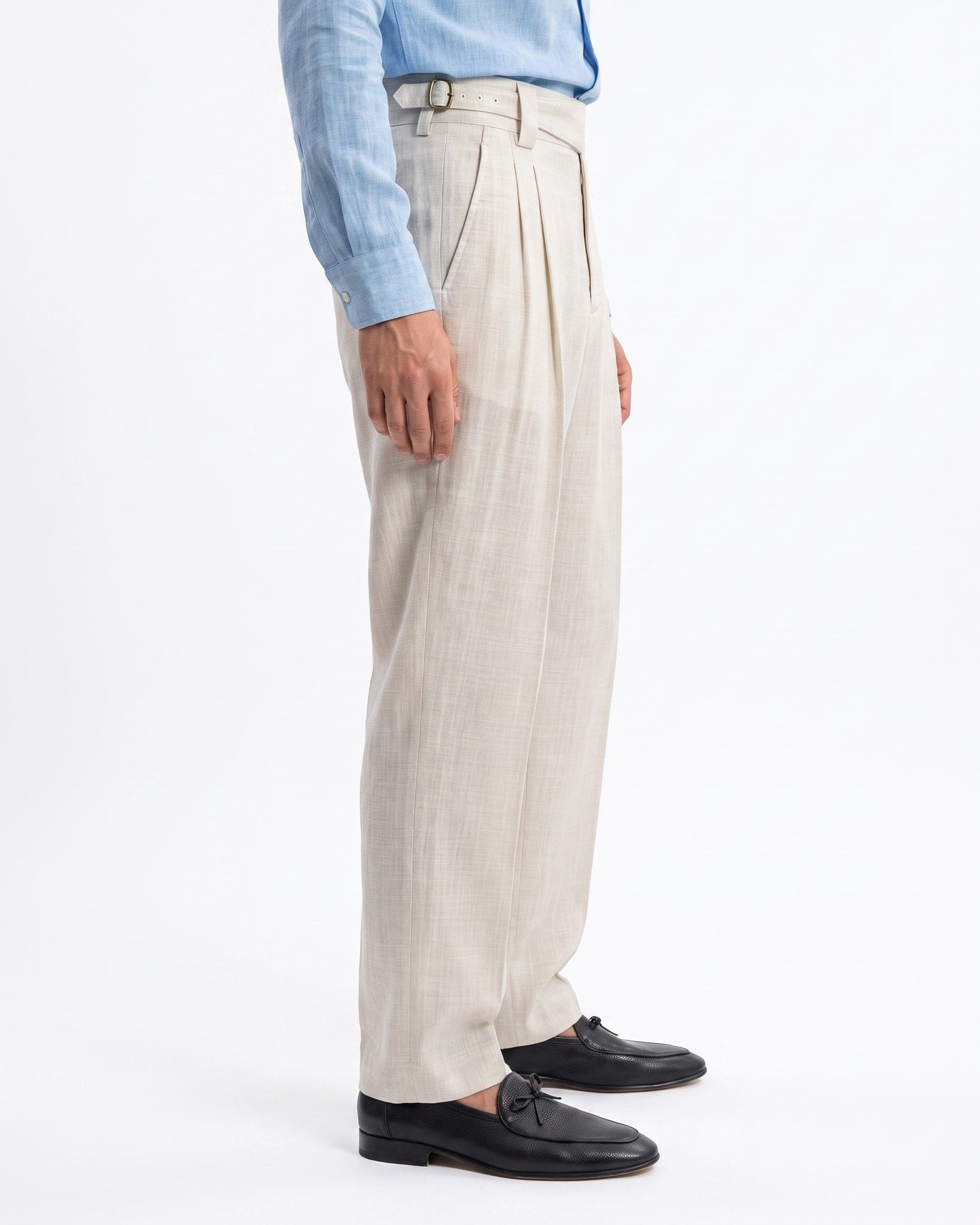 Vintage Tencel Linen Straight Leg Casual Pants