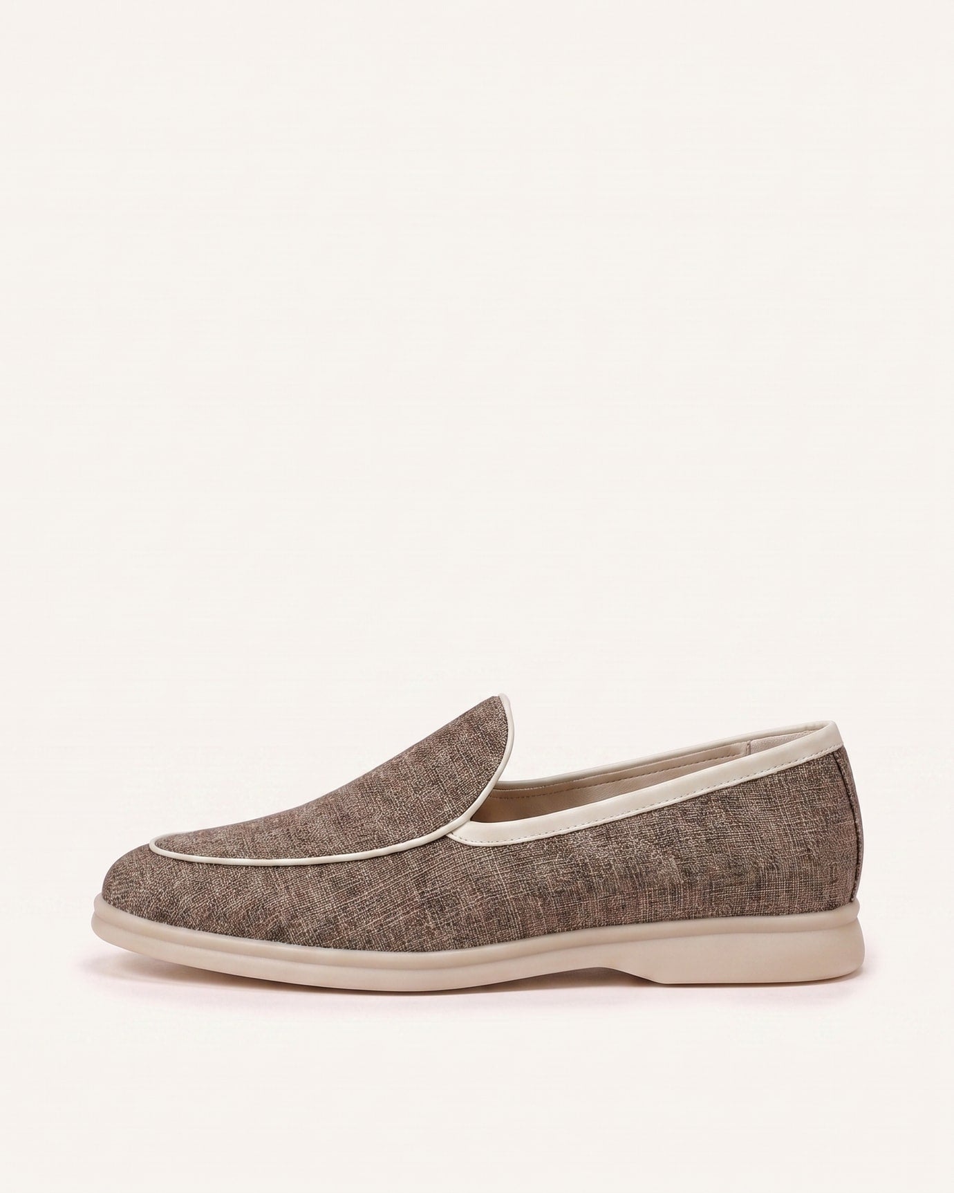 Paris Linen Leather Loafers