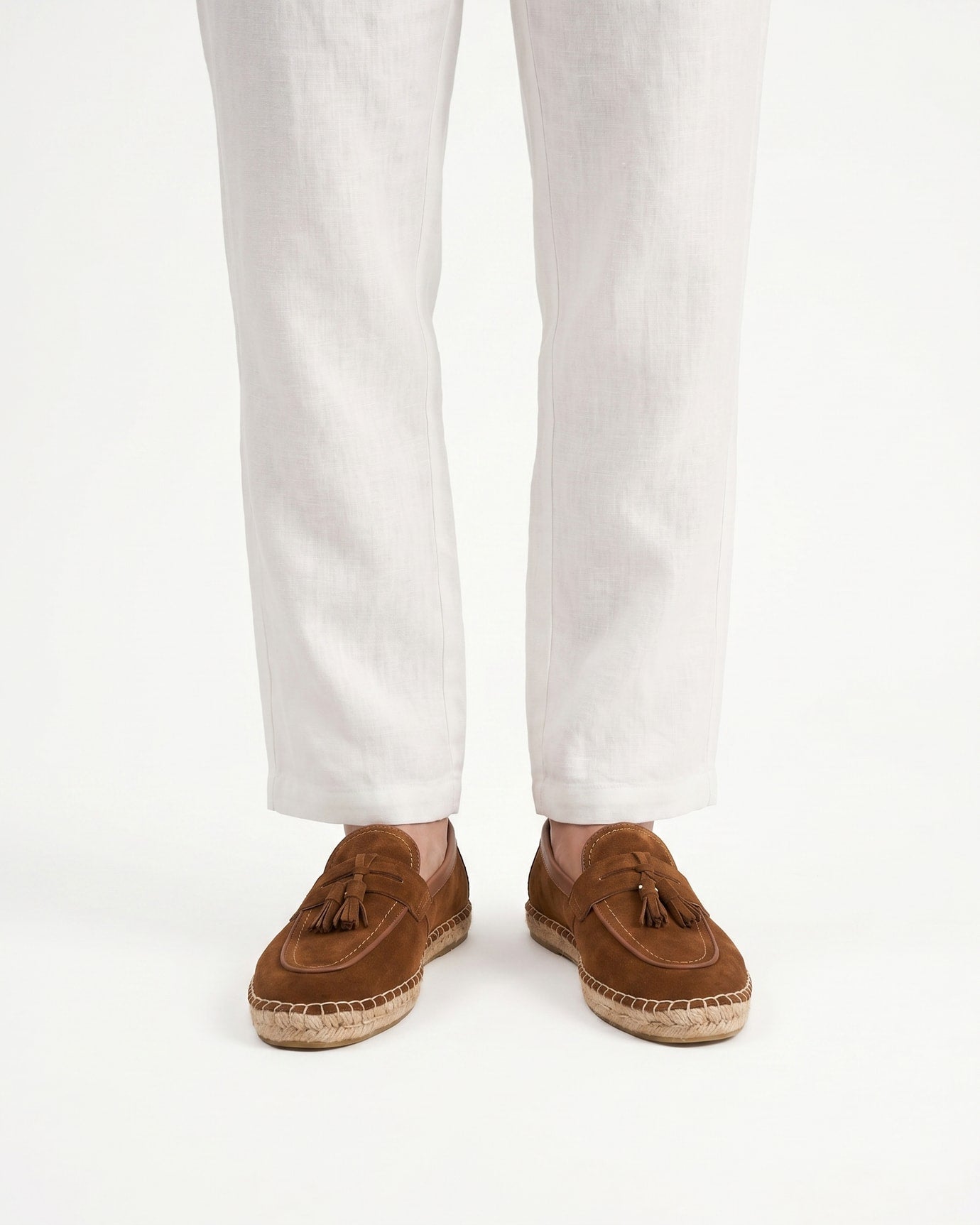 Mediterranean Suede Slip-On Loafers