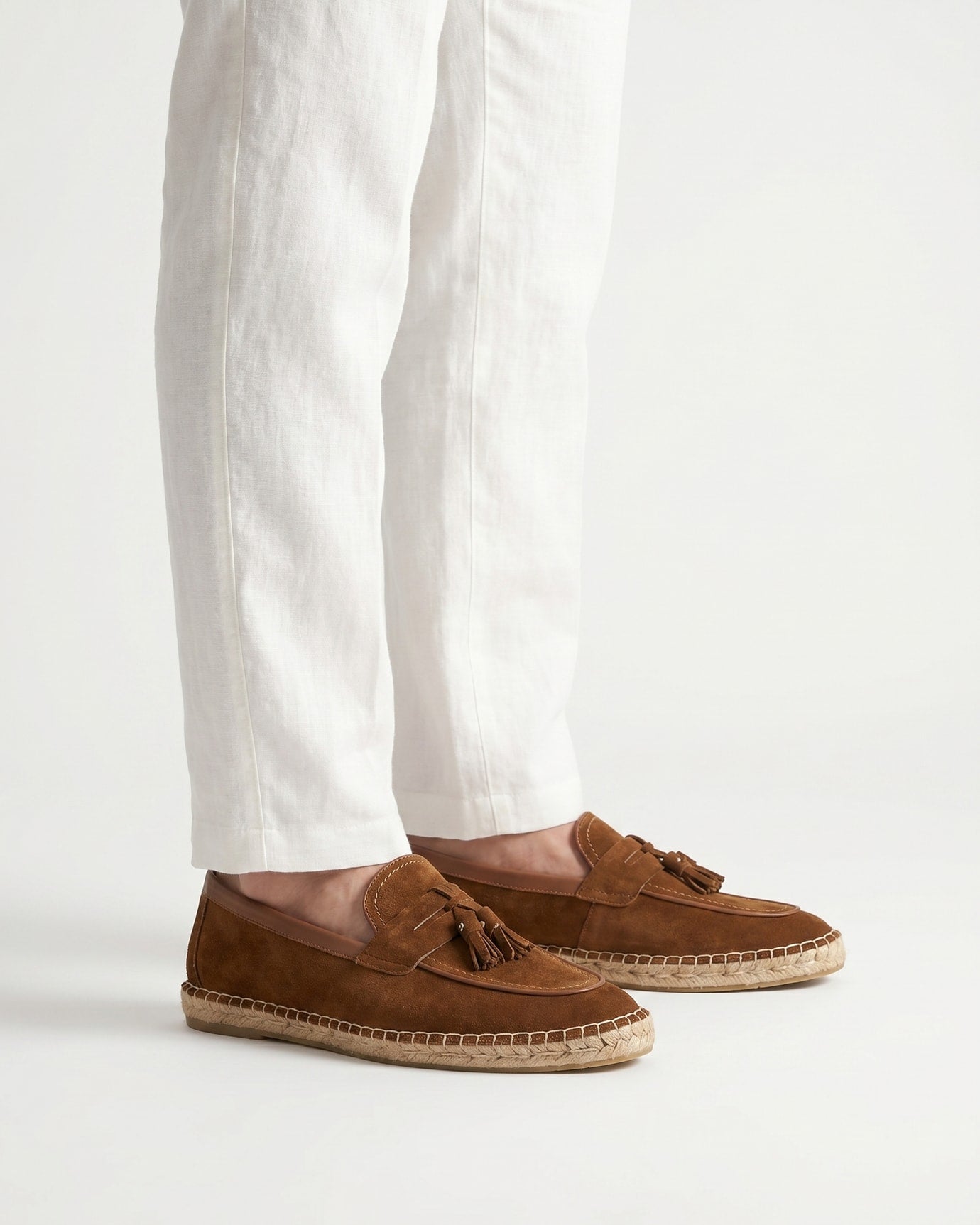 Mediterranean Suede Slip-On Loafers