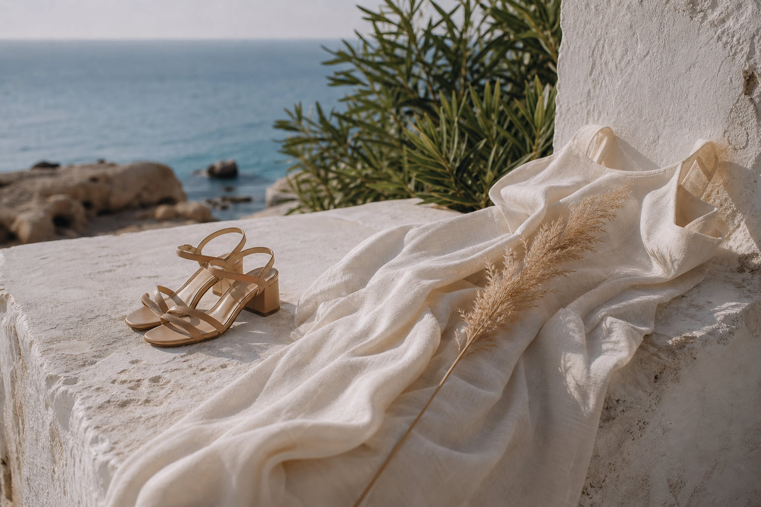 How to Style a Linen Blend Dress for a Beach Wedding