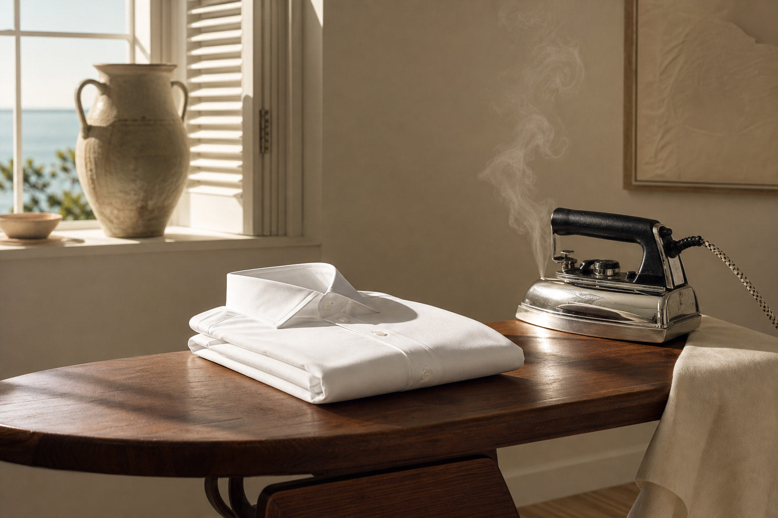 The Right Way to Steam and Press Premium Cotton Shirts