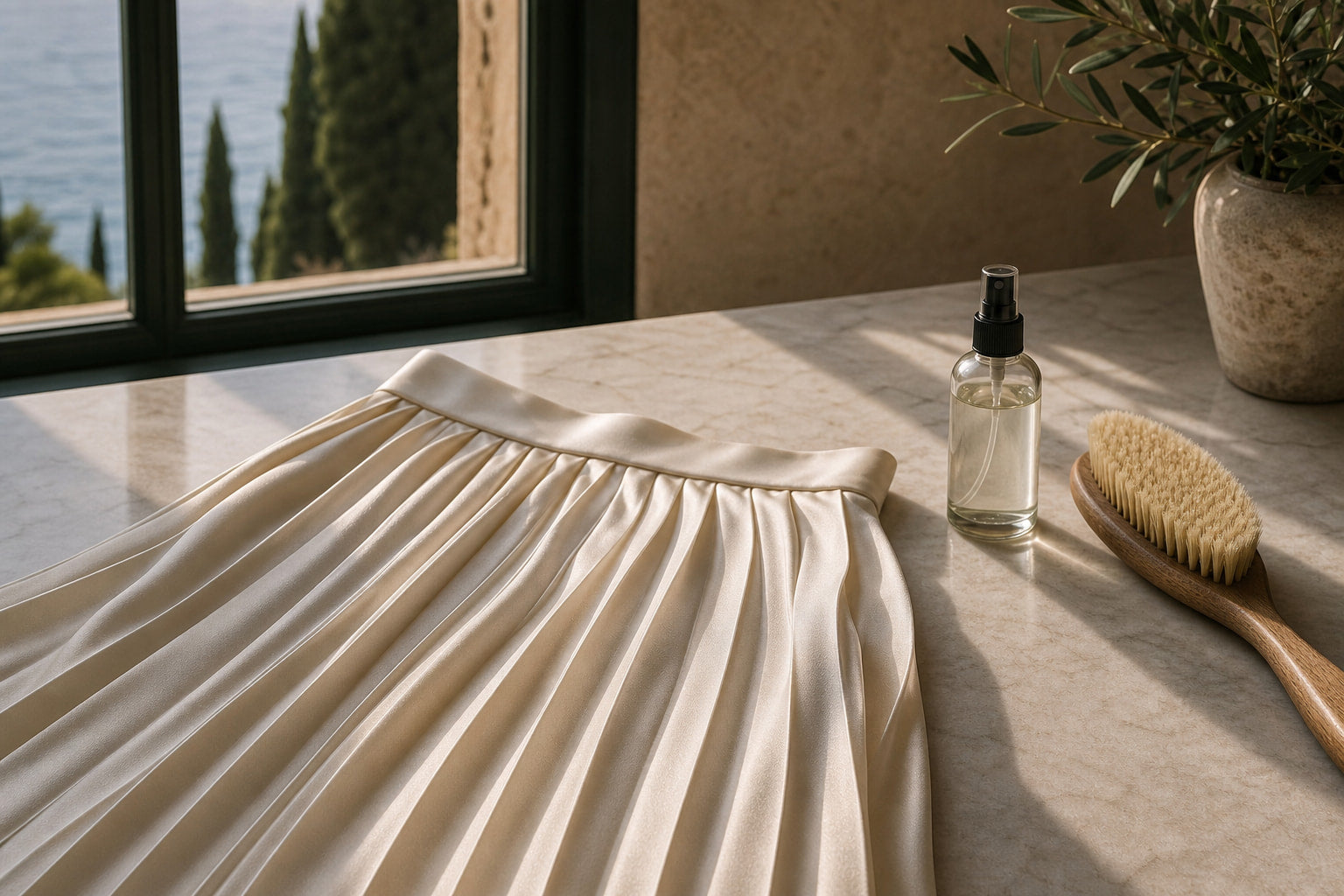 How to Stop Static Cling in Silk and Satin Pleated Skirts