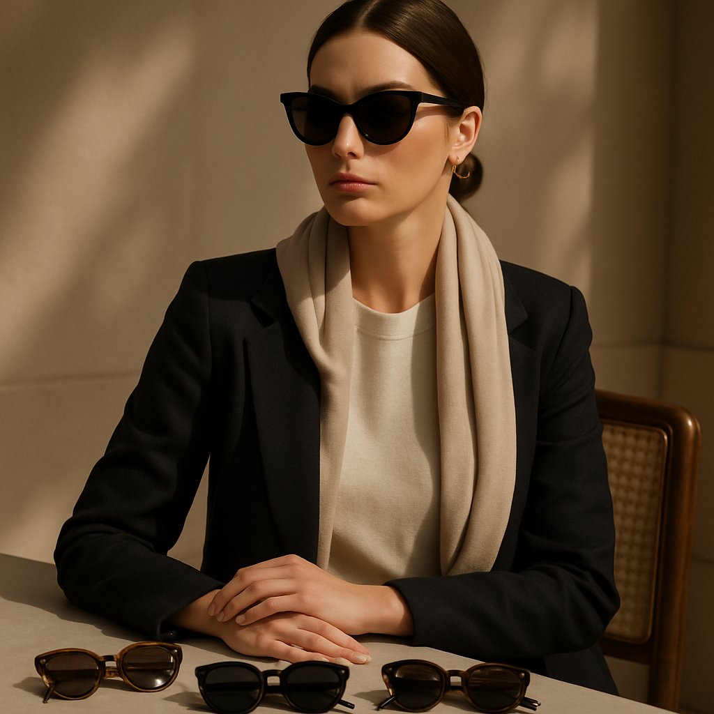 Top 10 Elegant Sunglasses for Women to Perfect the Old Money Look with Lovau Woman’s Quiet Luxury Style - Lovau Old Money Fashion