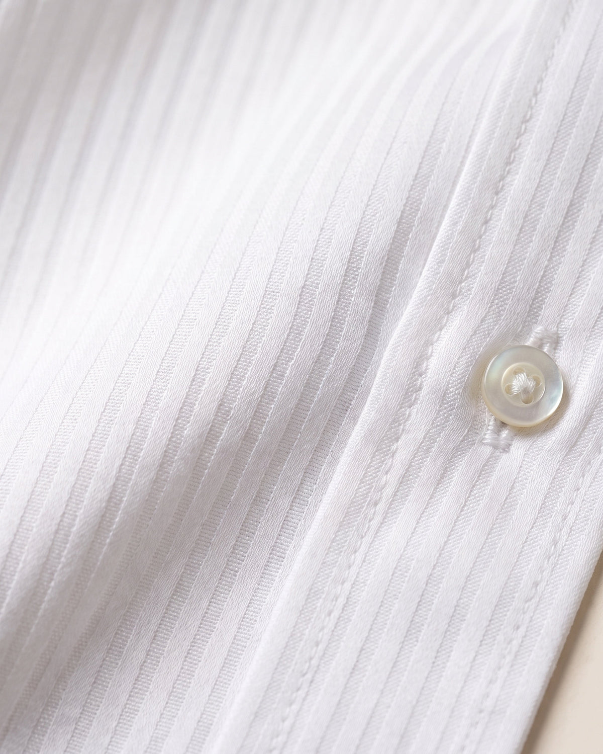 Tonal satin stripe weave of the Milano Satin Stripe Long-Staple Cotton Shirt
