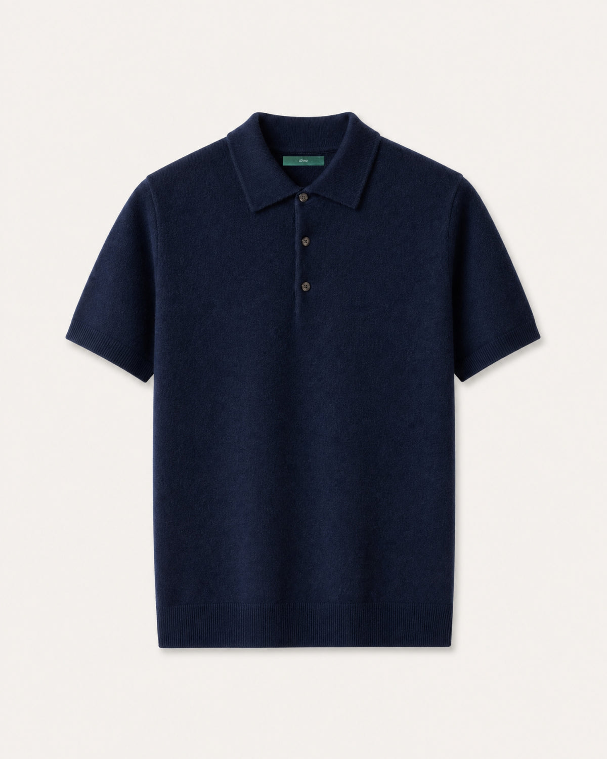 New York Cashmere Short-Sleeve Polo Shirt