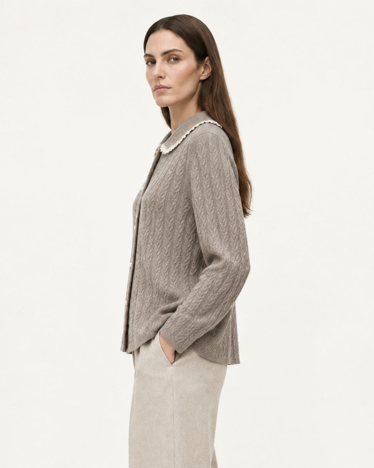 Limited Edition Cashmere Cable Knit Cardigan