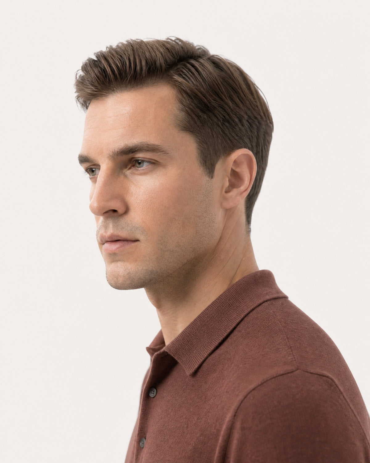 New York Cashmere Short-Sleeve Polo Shirt