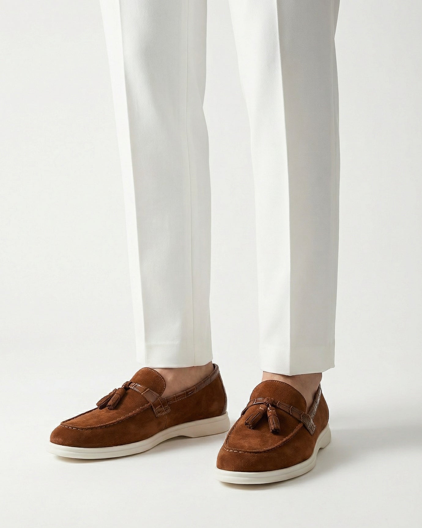 Positano Brown Loafers Genuine Leather