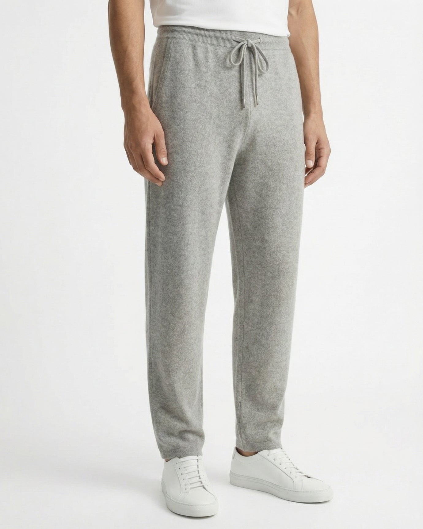 Pantalones holgados de lujo de lana de cachemira de edición limitada