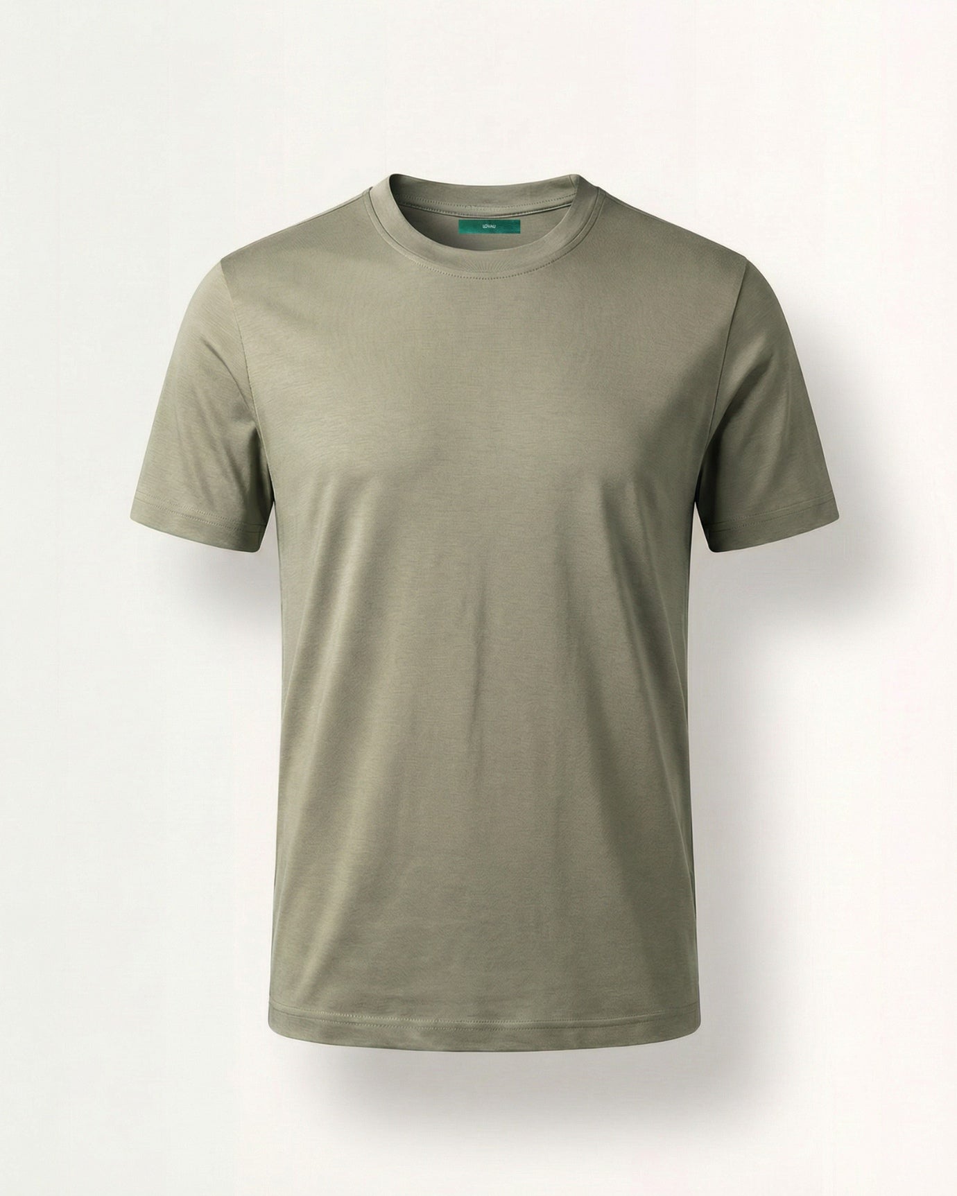 High End Mercerized Cotton Silky Green T-Shirt