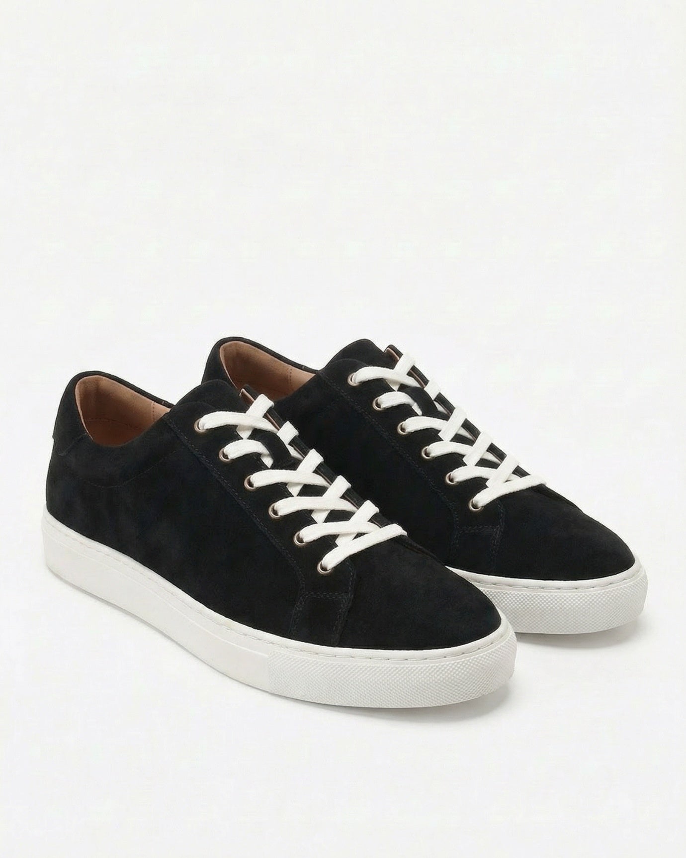 Florence Black Suede Genuine Leather Cowhide Shoes