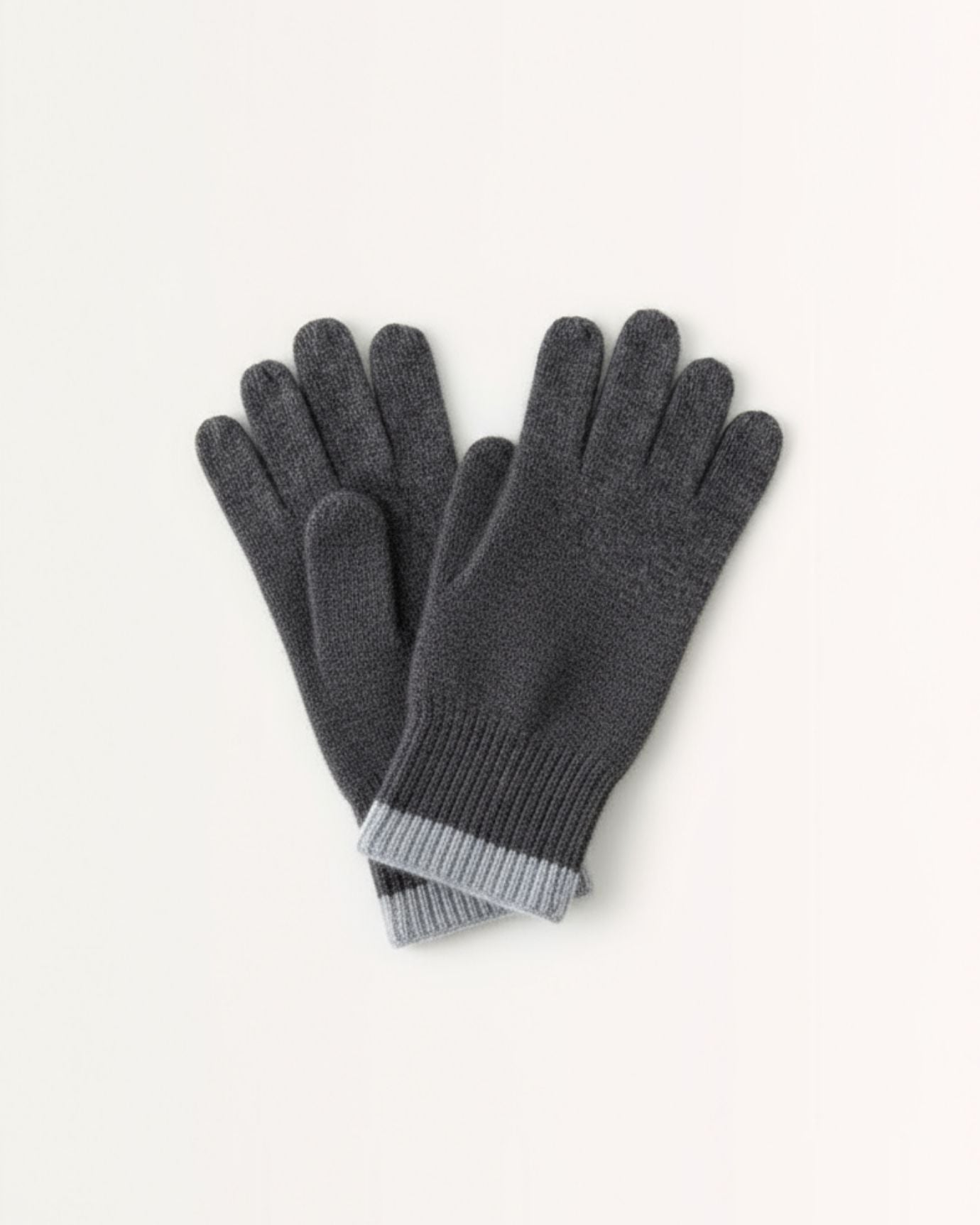 Cashmere Gloves extended color matching edge