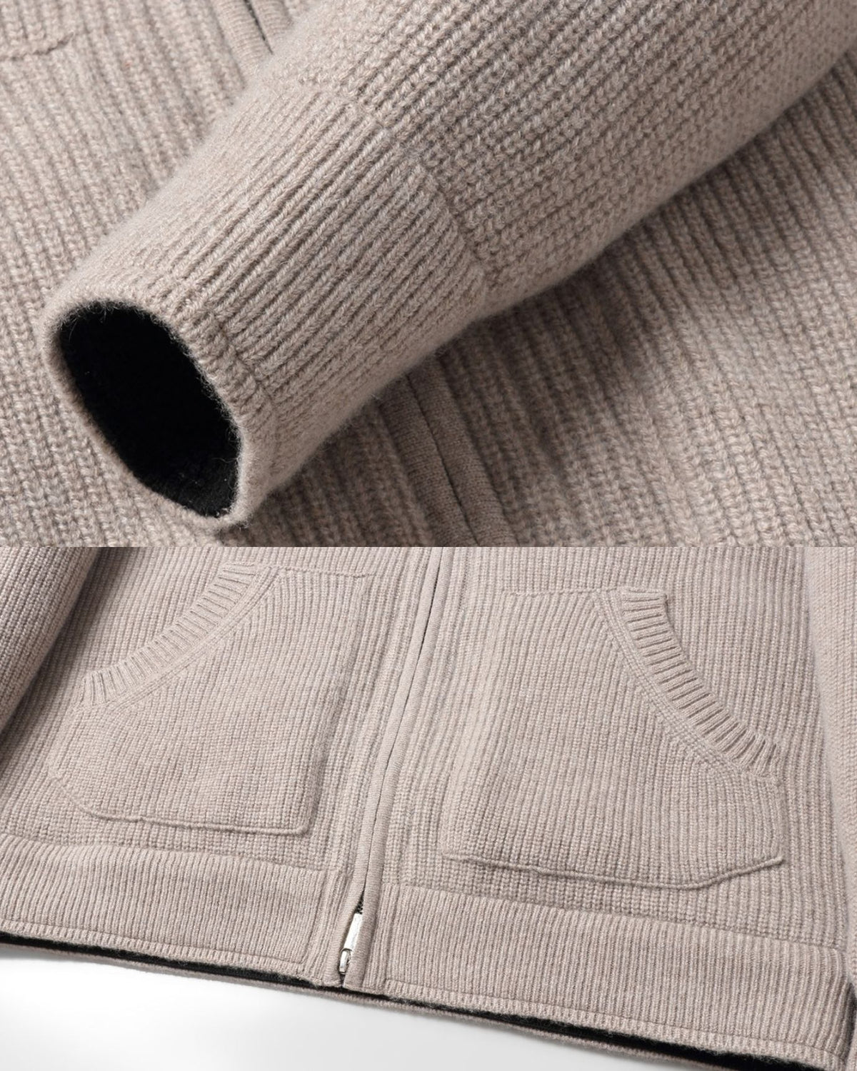 Hooded Cashmere Parka with Full Mink Lining Jacket