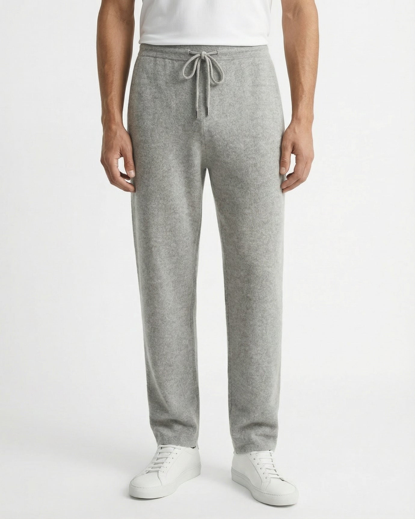 Pantalones holgados de lujo de lana de cachemira de edición limitada