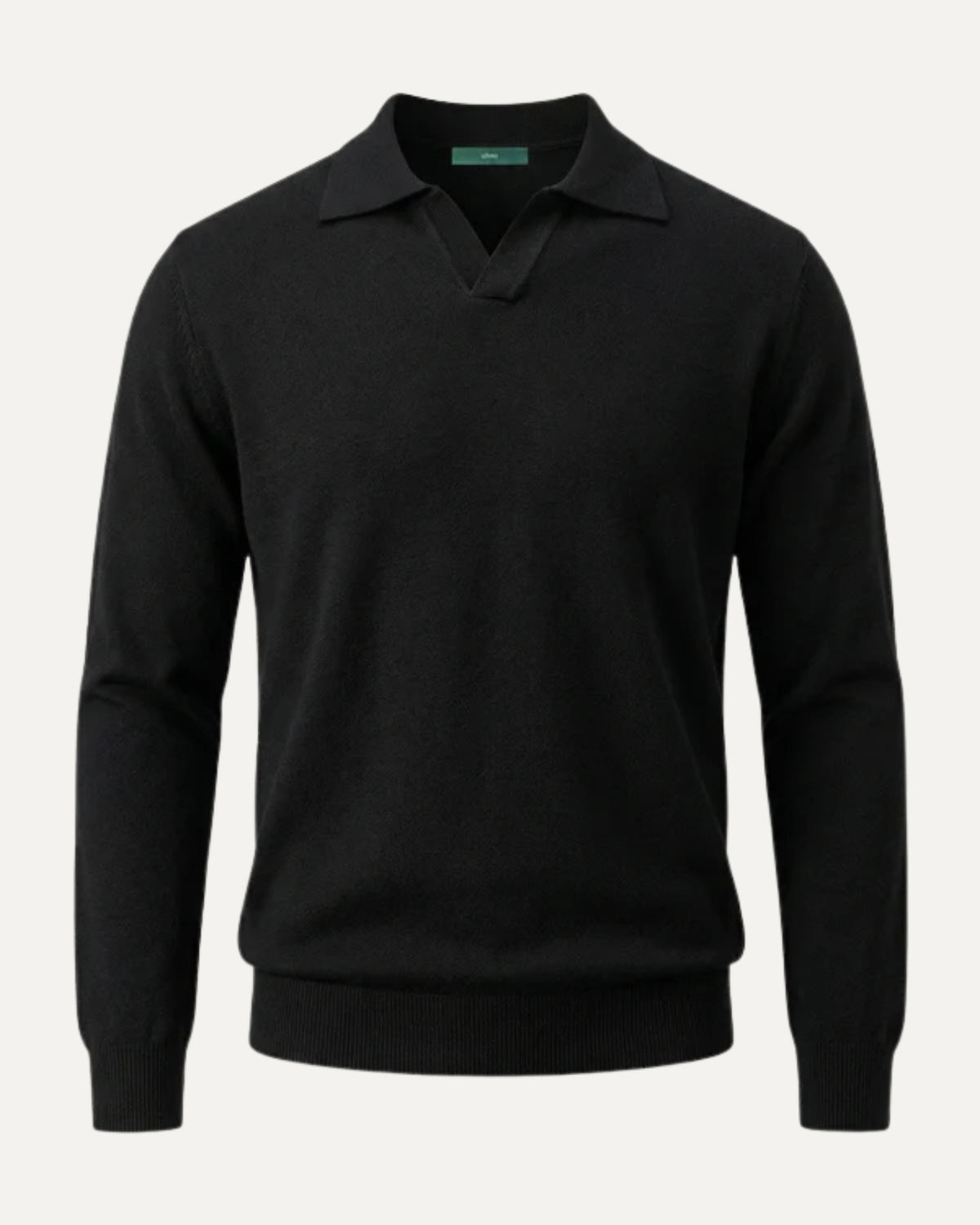 Wool Modal Polo Seagull Collar Knitwear