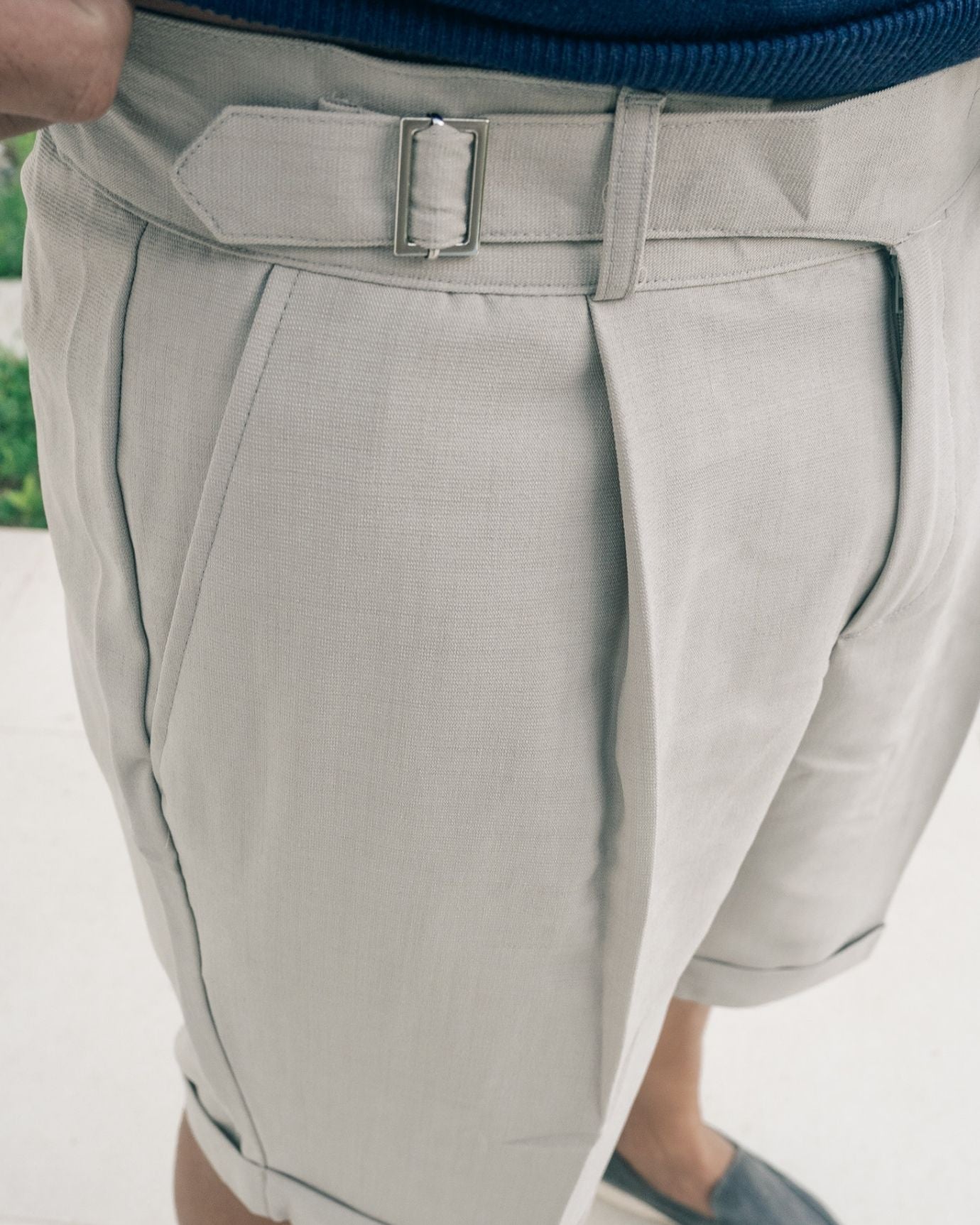 Pantalones cortos de verano Florence gris beige
