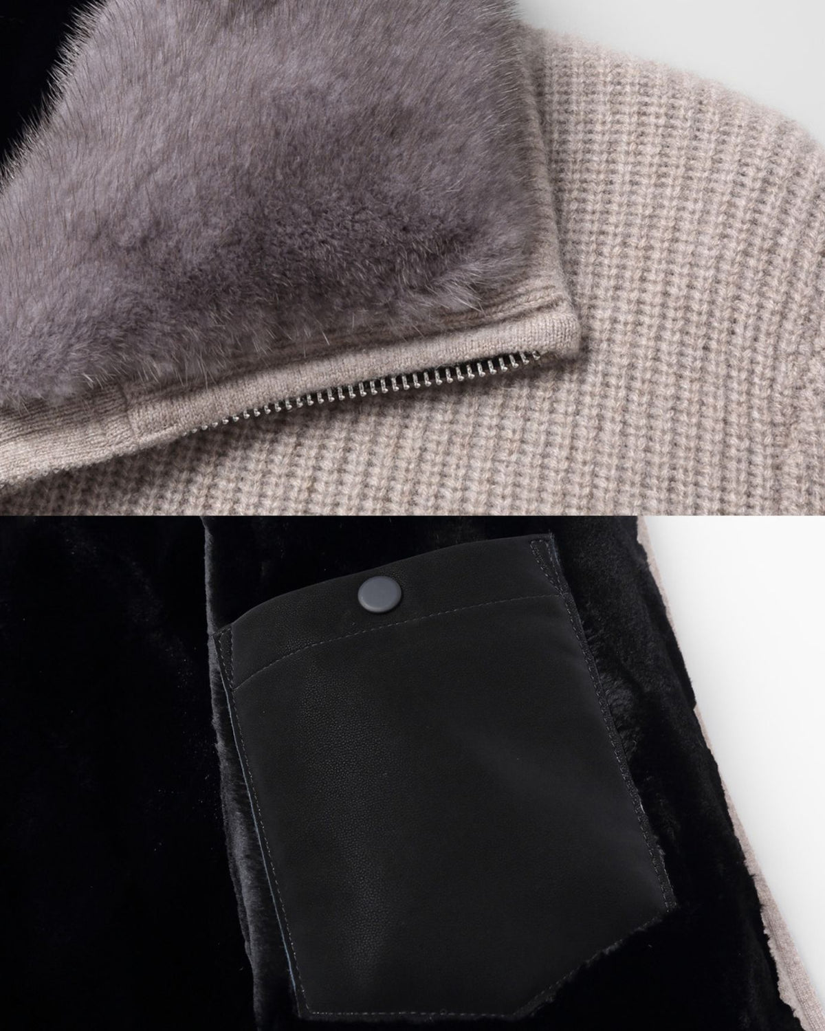 Cashmere Parka with Full Mink Lining Jacket