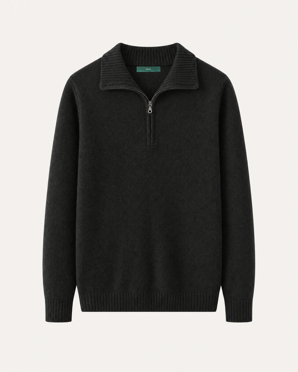 Hamptons Thick Cashmere Full-Zip Knit Sweater