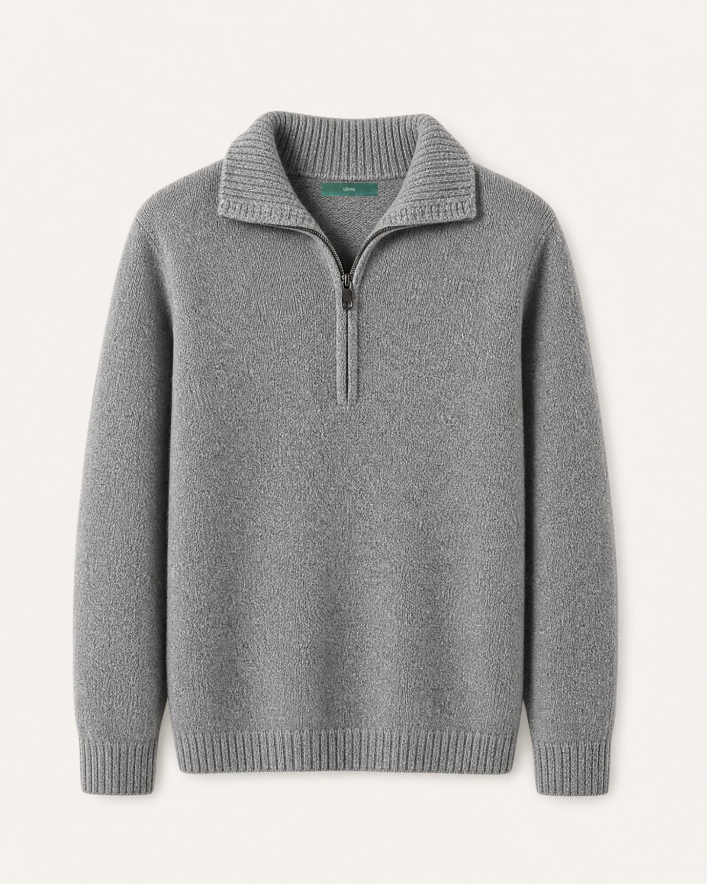 Hamptons Thick Cashmere Full-Zip Knit Sweater