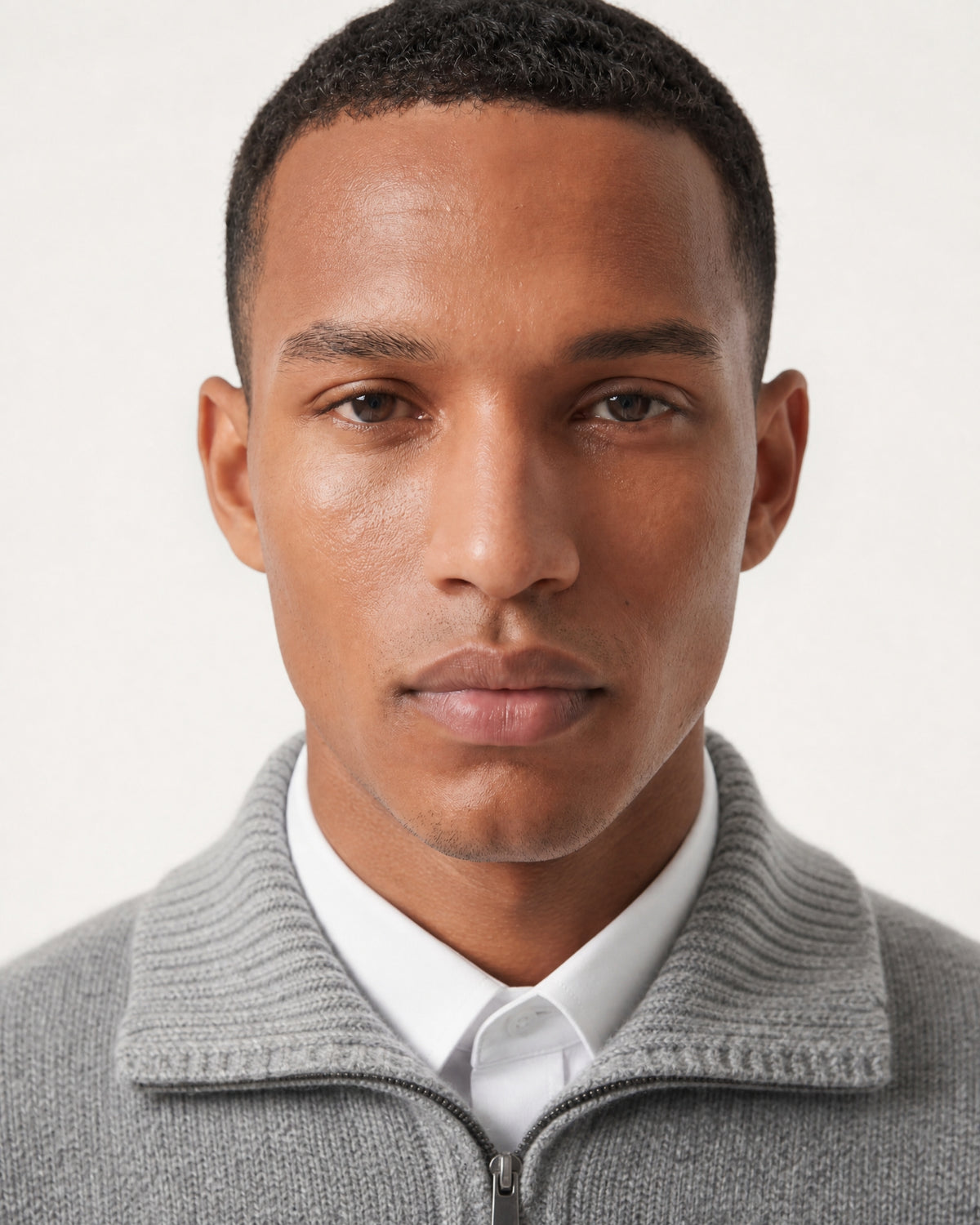 Hamptons Thick Cashmere Full-Zip Knit Sweater