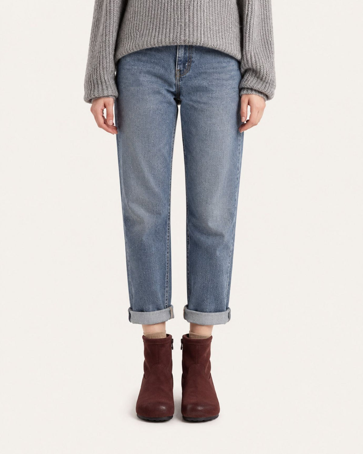 Retro Suede Hidden Wedge Boots