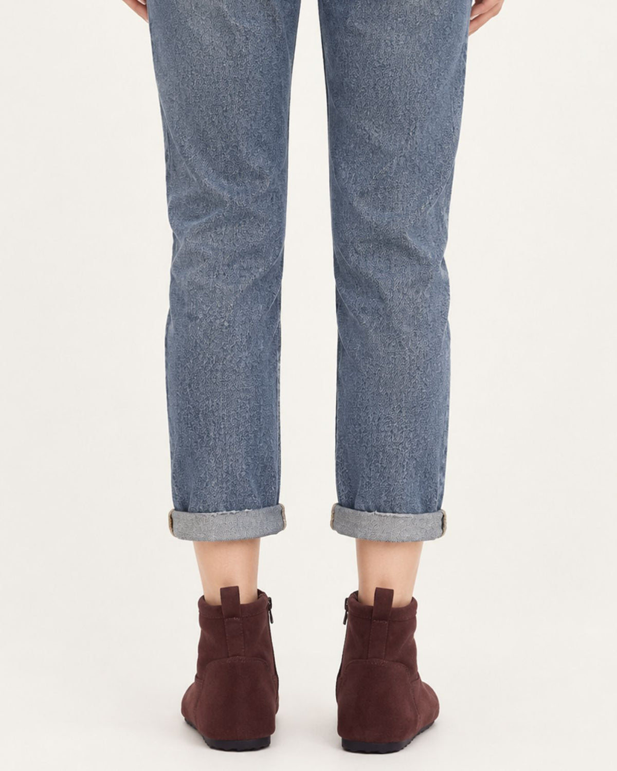 Retro Suede Hidden Wedge Boots