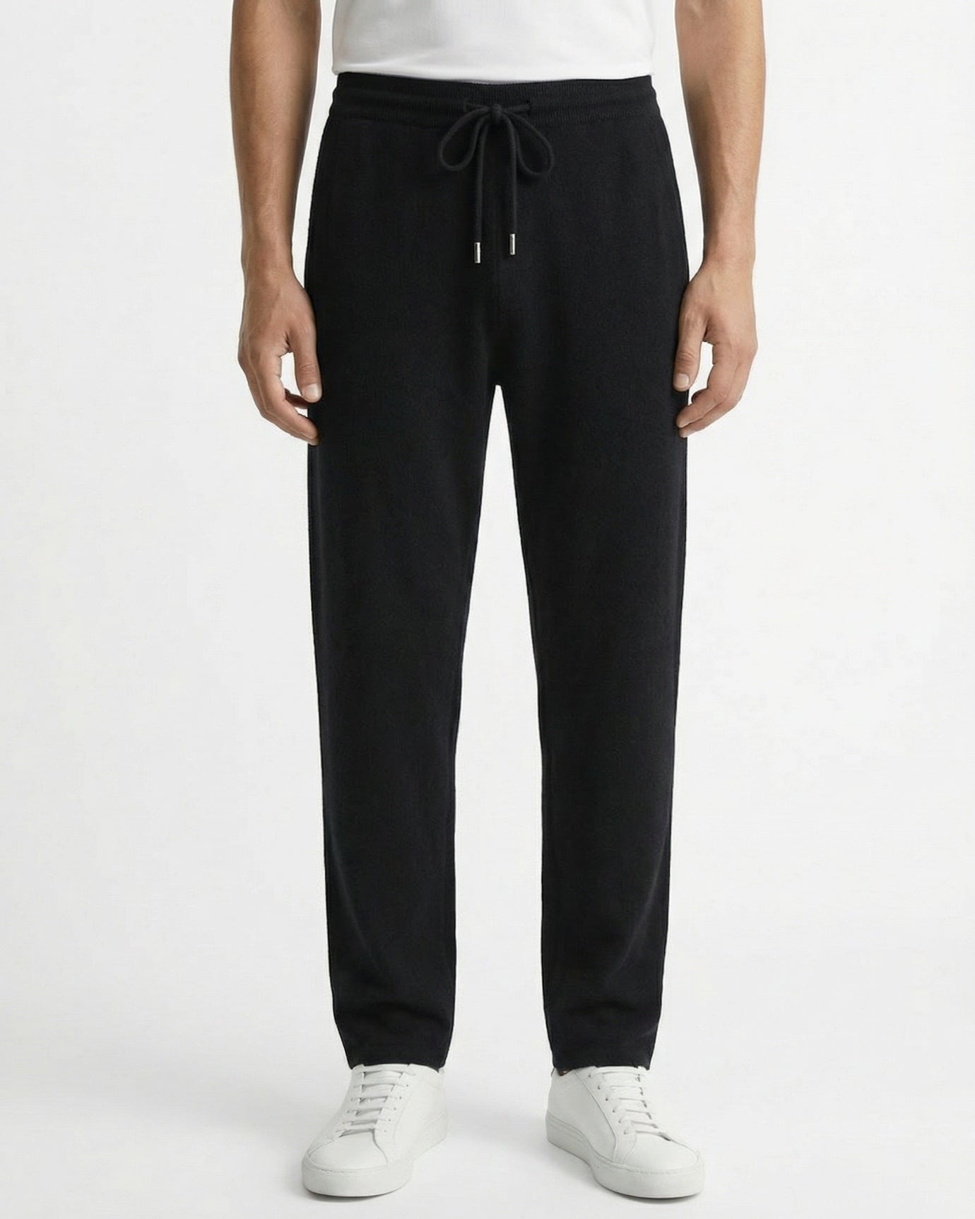 Pantalones holgados de lujo de lana de cachemira de edición limitada