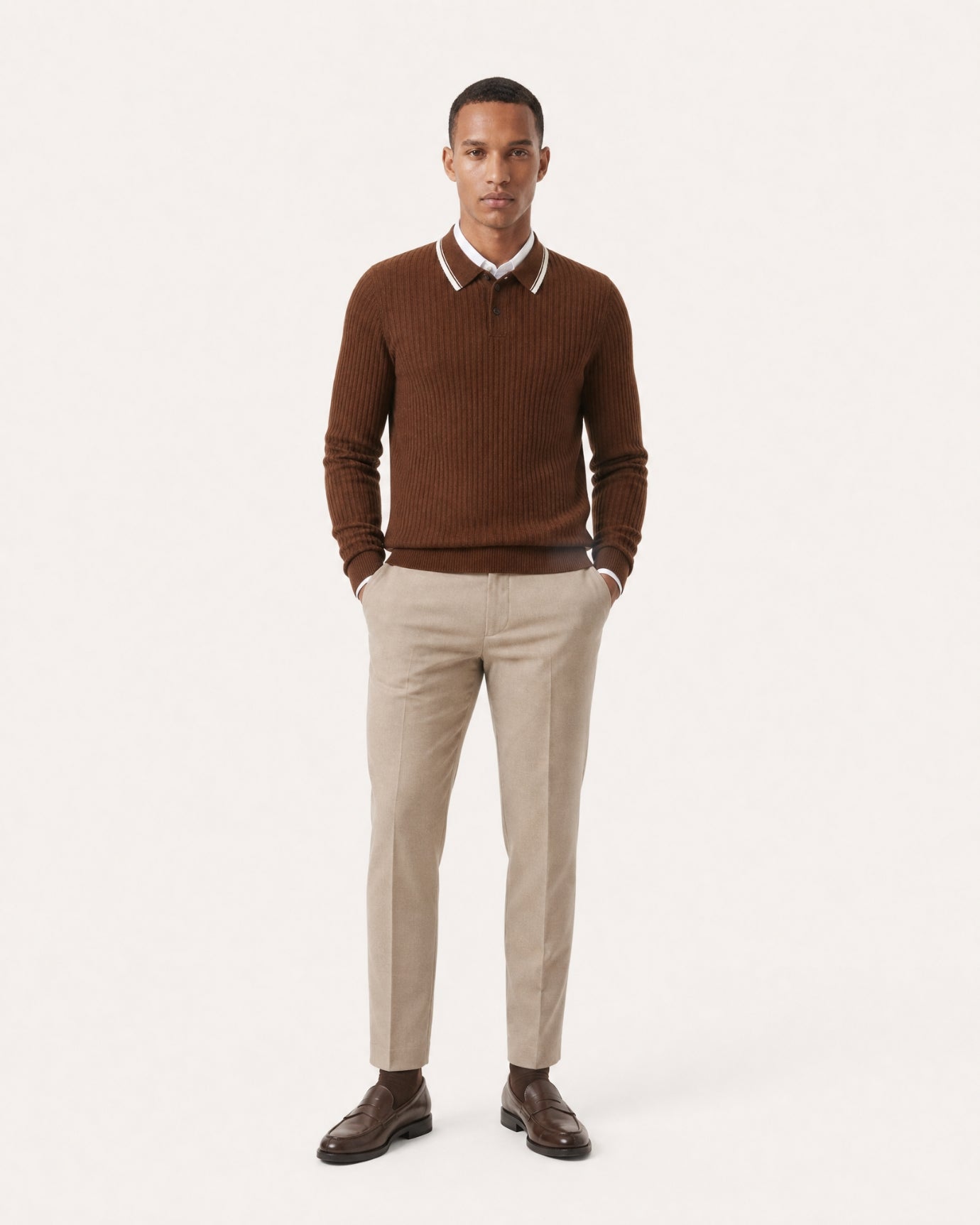 Hamptons Cashmere Knit Polo Shirt Limited Edition