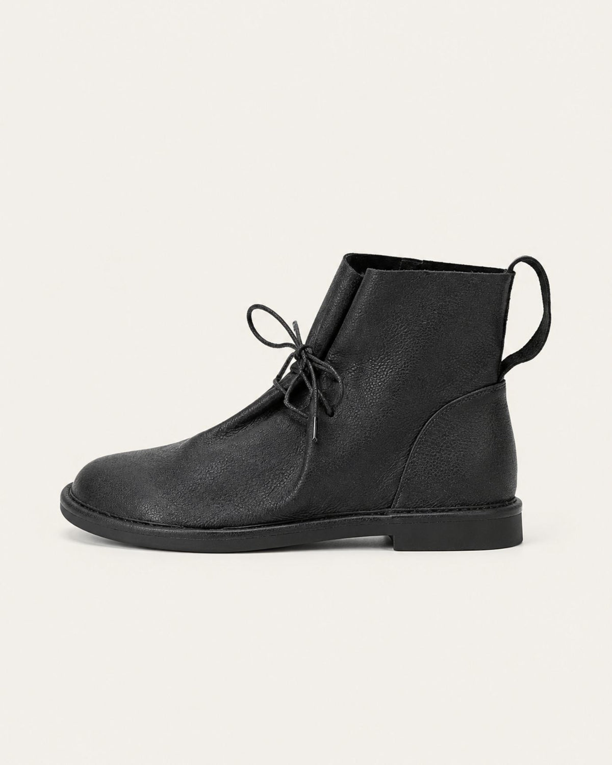 Handmade Top-Grain Leather Pull-On Ankle Boots