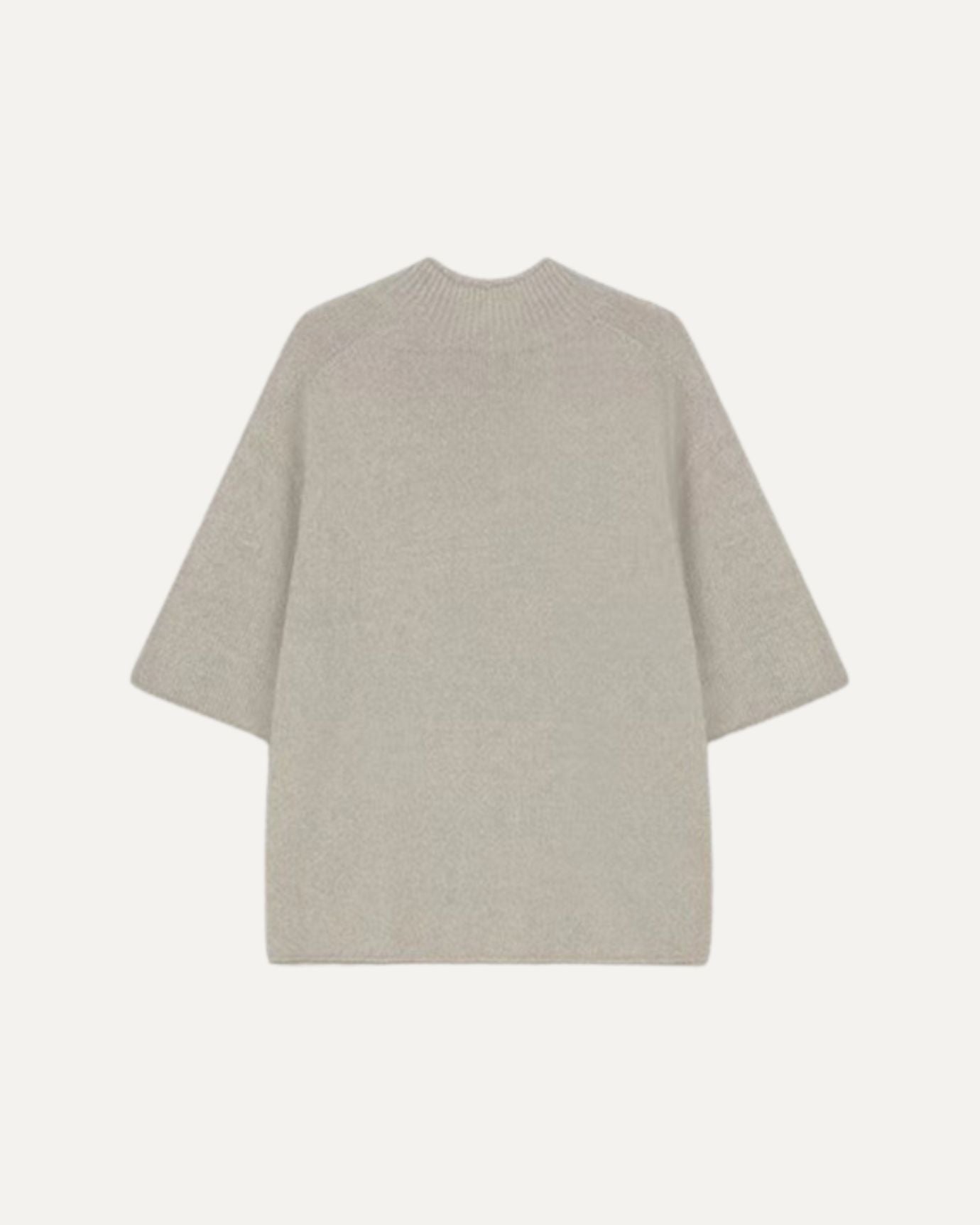 Wool Tee Sweater Half Collar