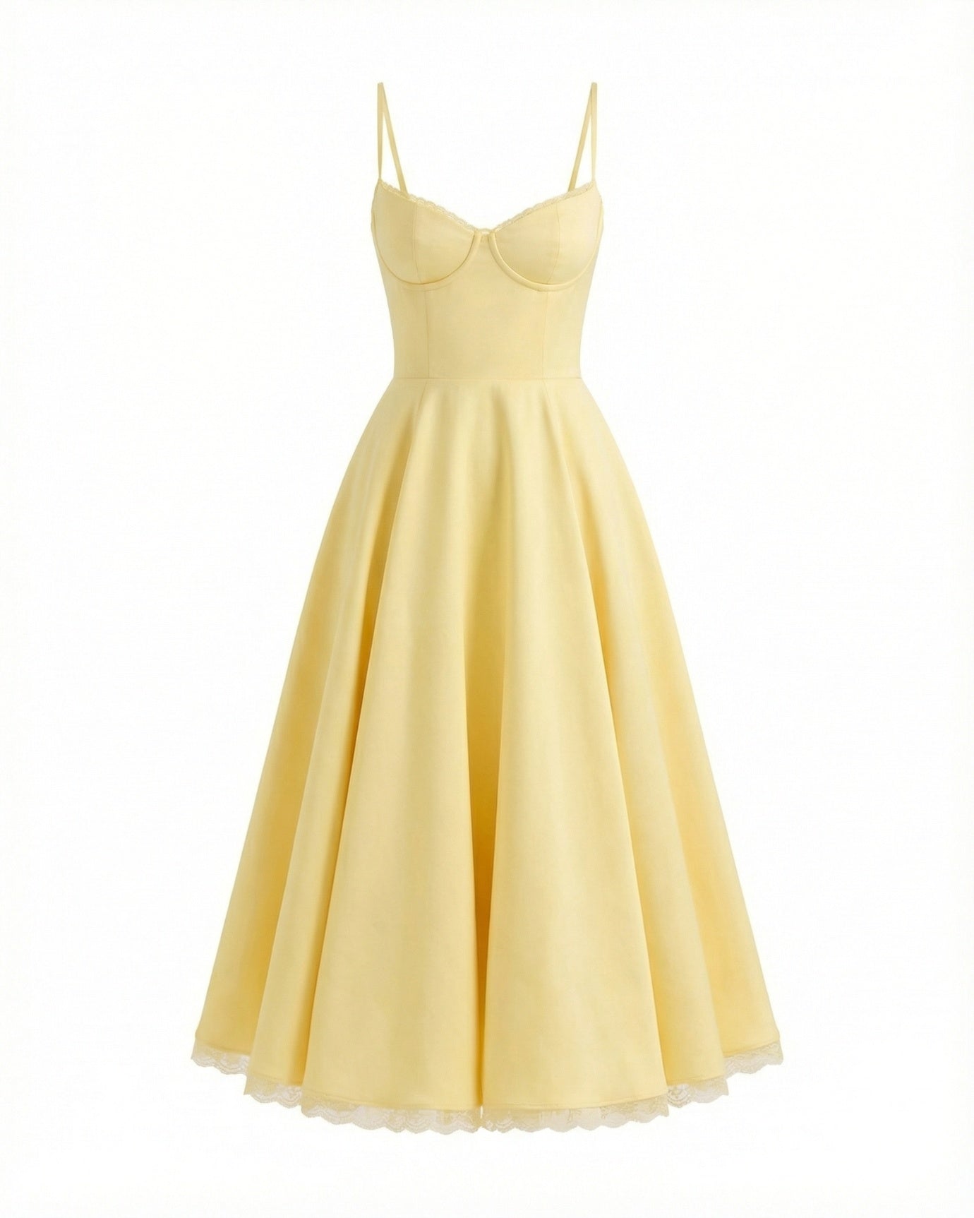 Giulia Midi Yellow Dress