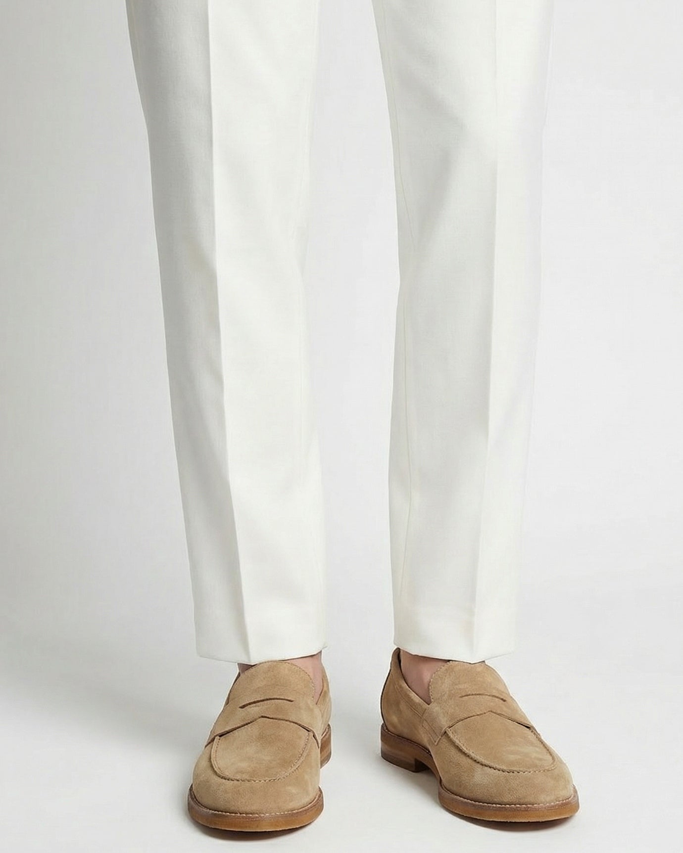 Paris Vintage Apricot Loafers Handmade Genuine Leather