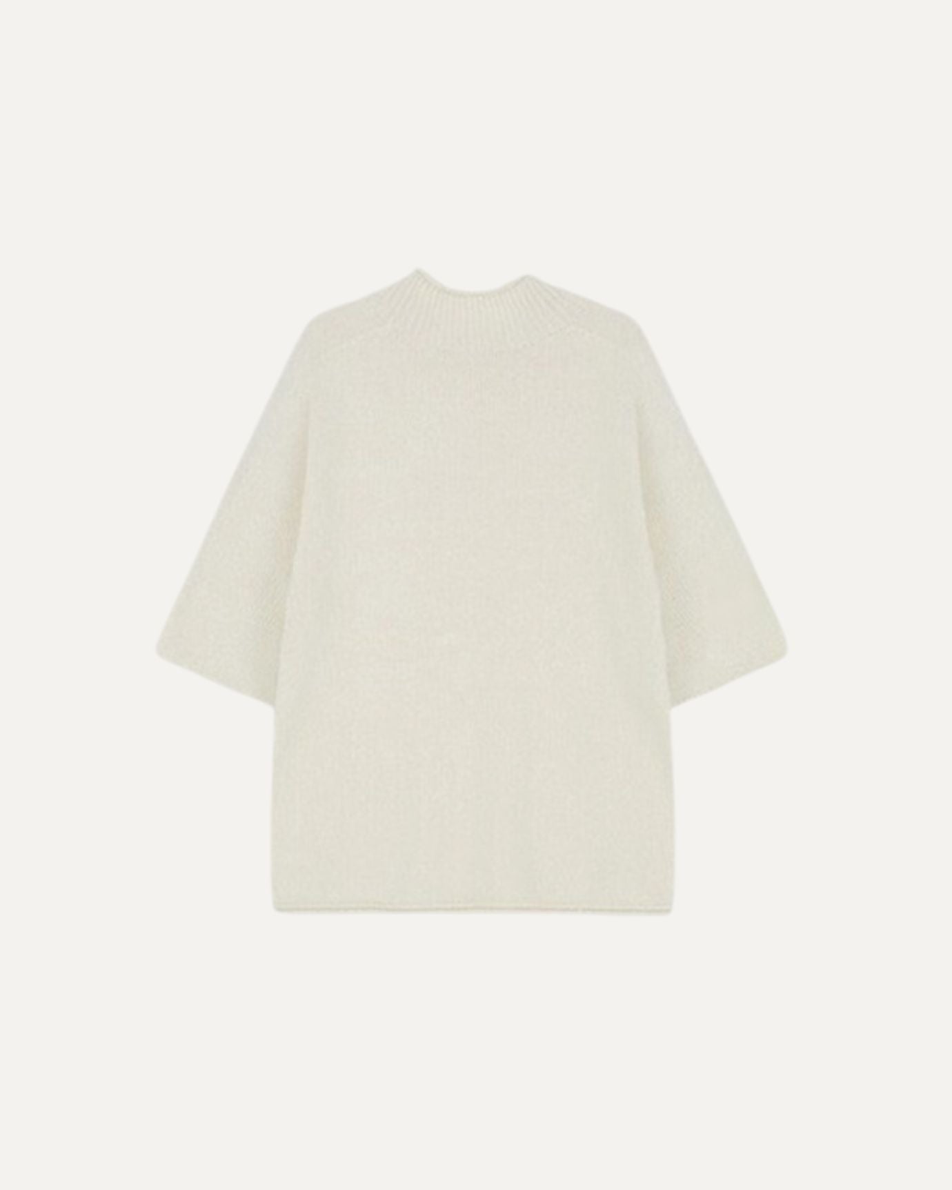 Wool Tee Sweater Half Collar