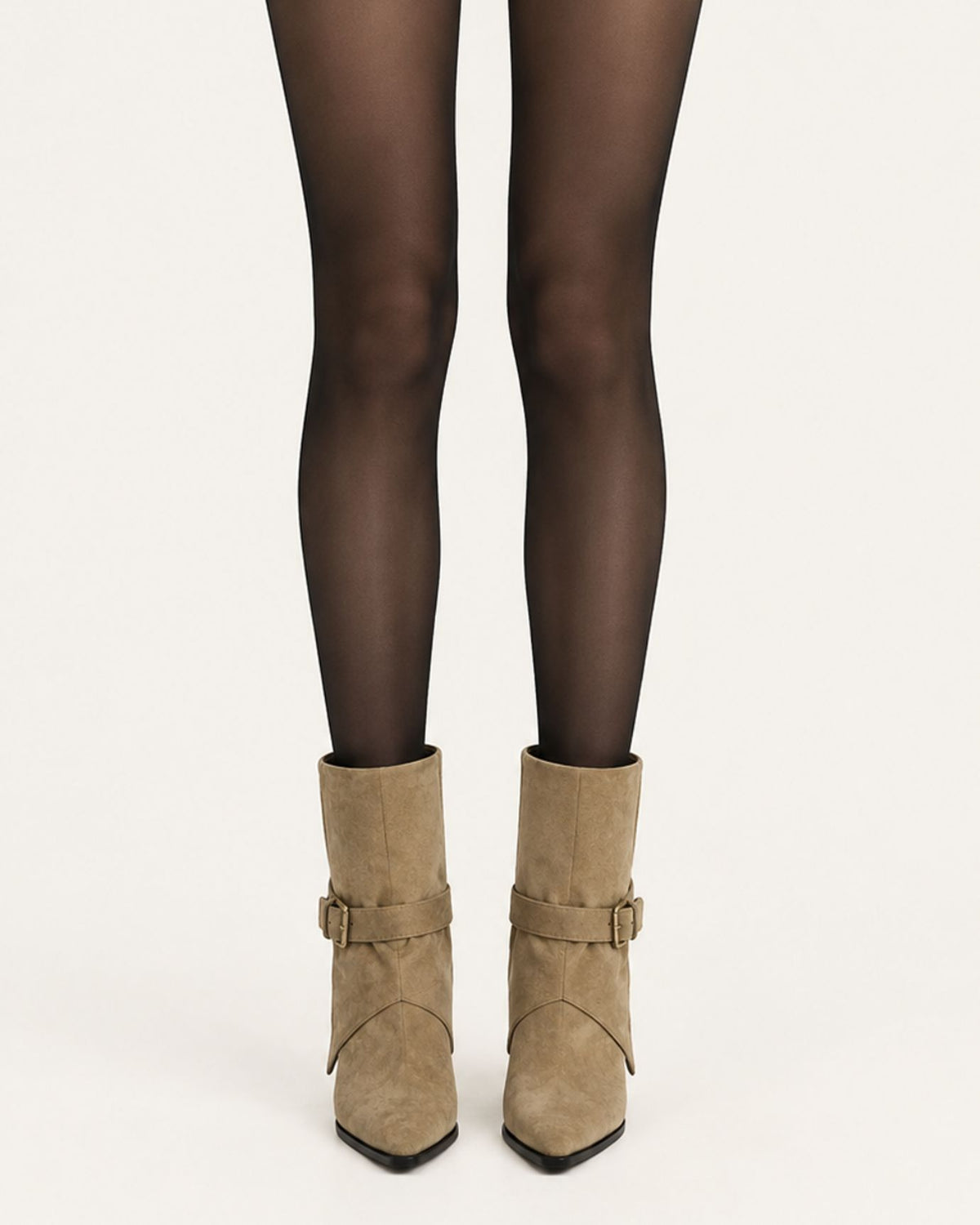 Vintage Velvet LIning Suede Pointed-Toe Boots