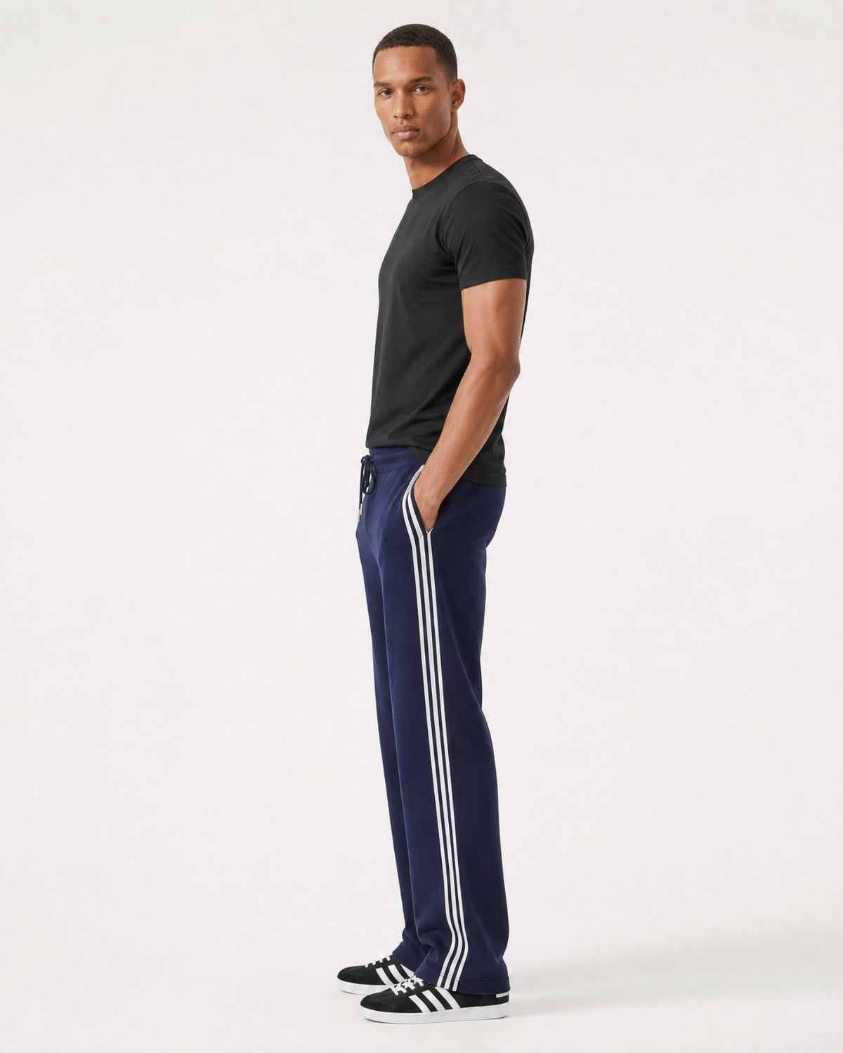 Boston Cashmere Wool Jacquard Straight Pants