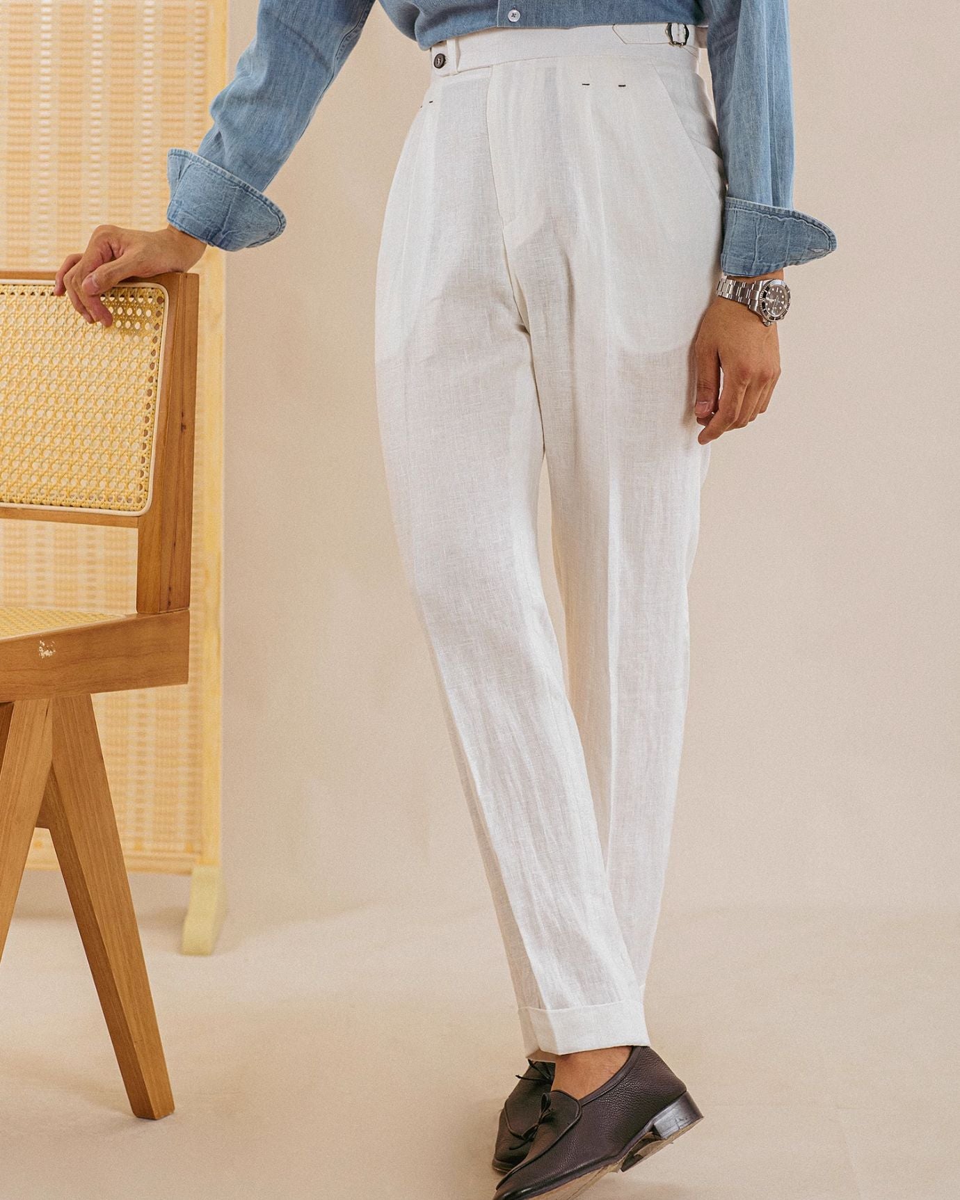 Lovau Business Monaco Linen Trousers