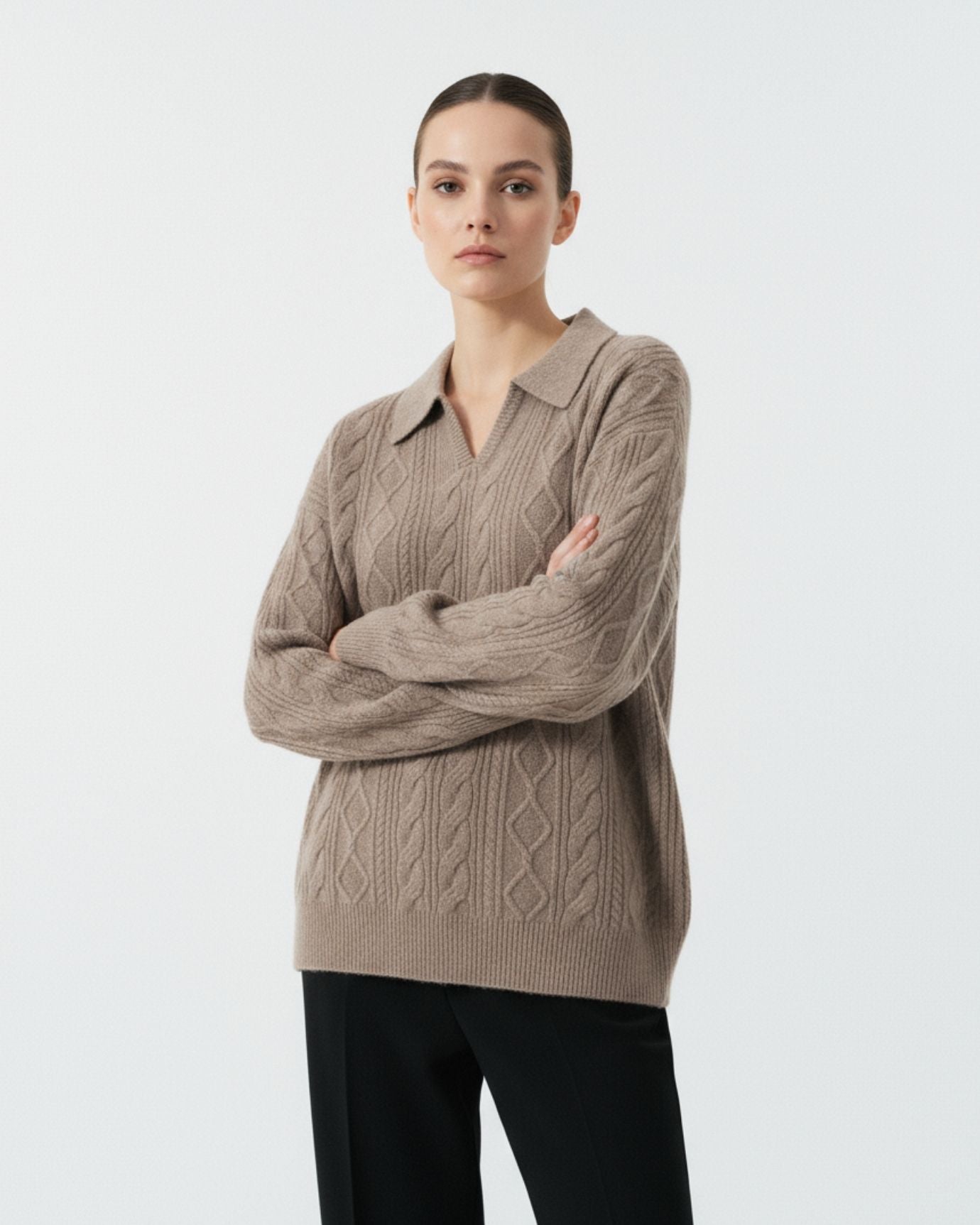 Divina Cashmere Polo Shirt