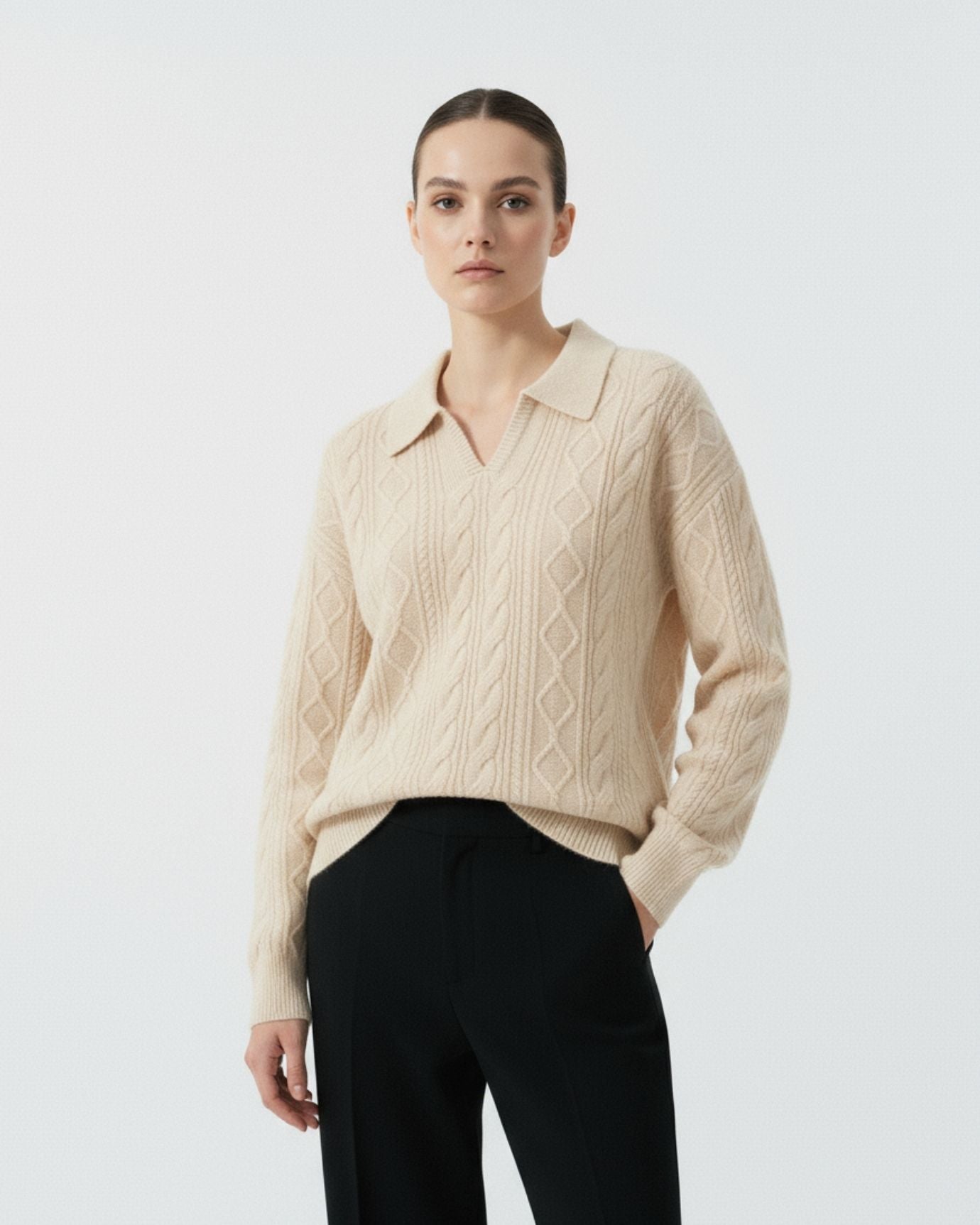 Divina Cashmere Polo Shirt
