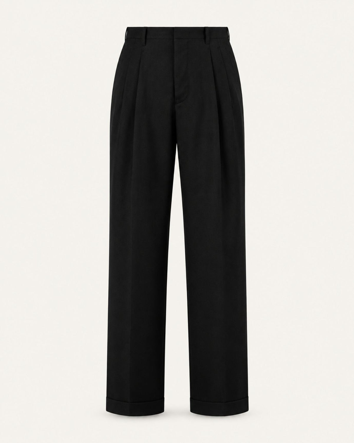 Wide-Leg Hollywood Waist Trousers
