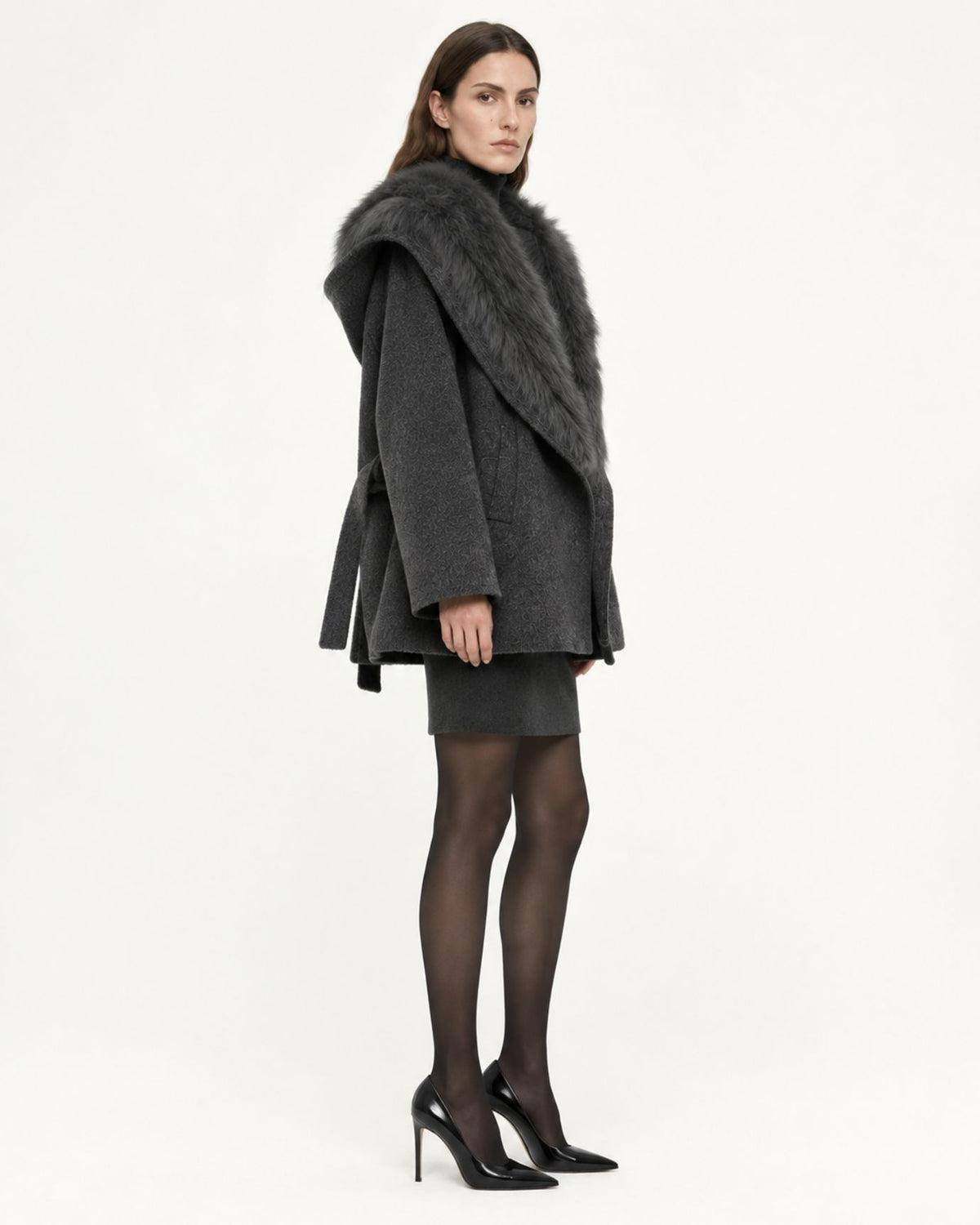 Relaxed-Fit Mid-Length Double-Faced Wool Coat
