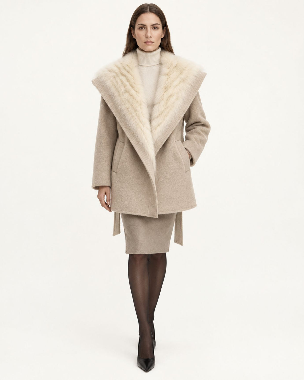 Relaxed-Fit Mid-Length Double-Faced Wool Coat