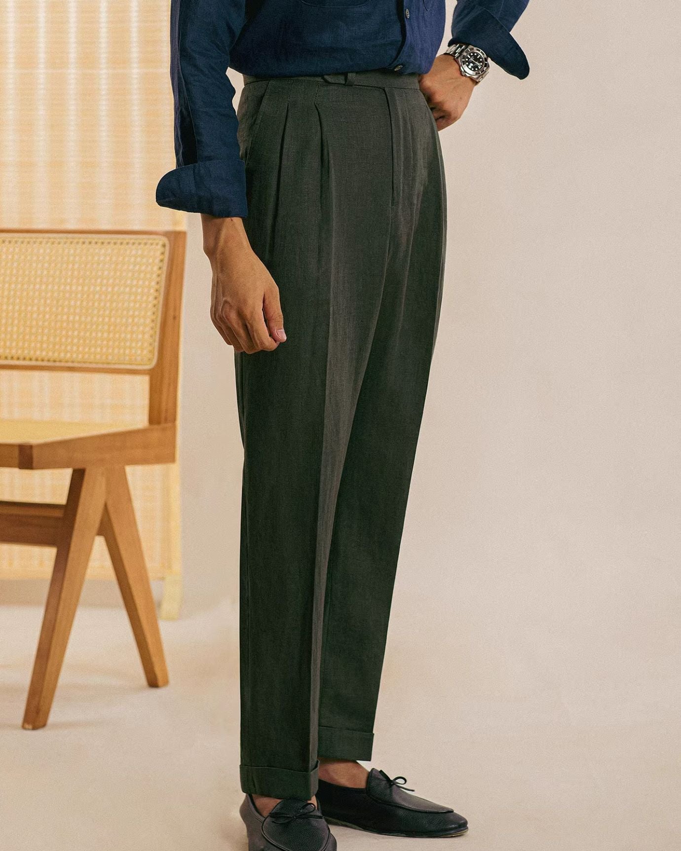 Lovau Business Monaco Linen Trousers